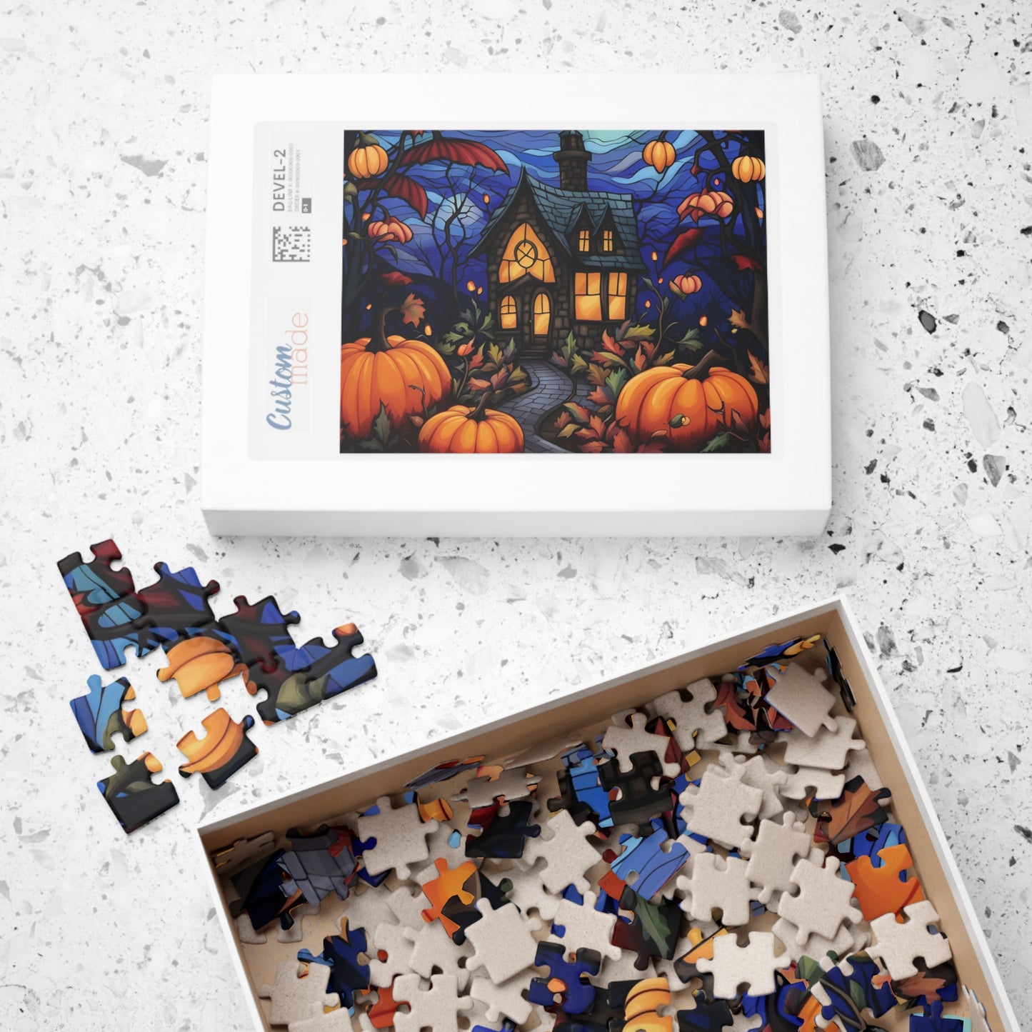 Halloween Stained Glass Puzzle (110, 252, 500, 1014-piece)