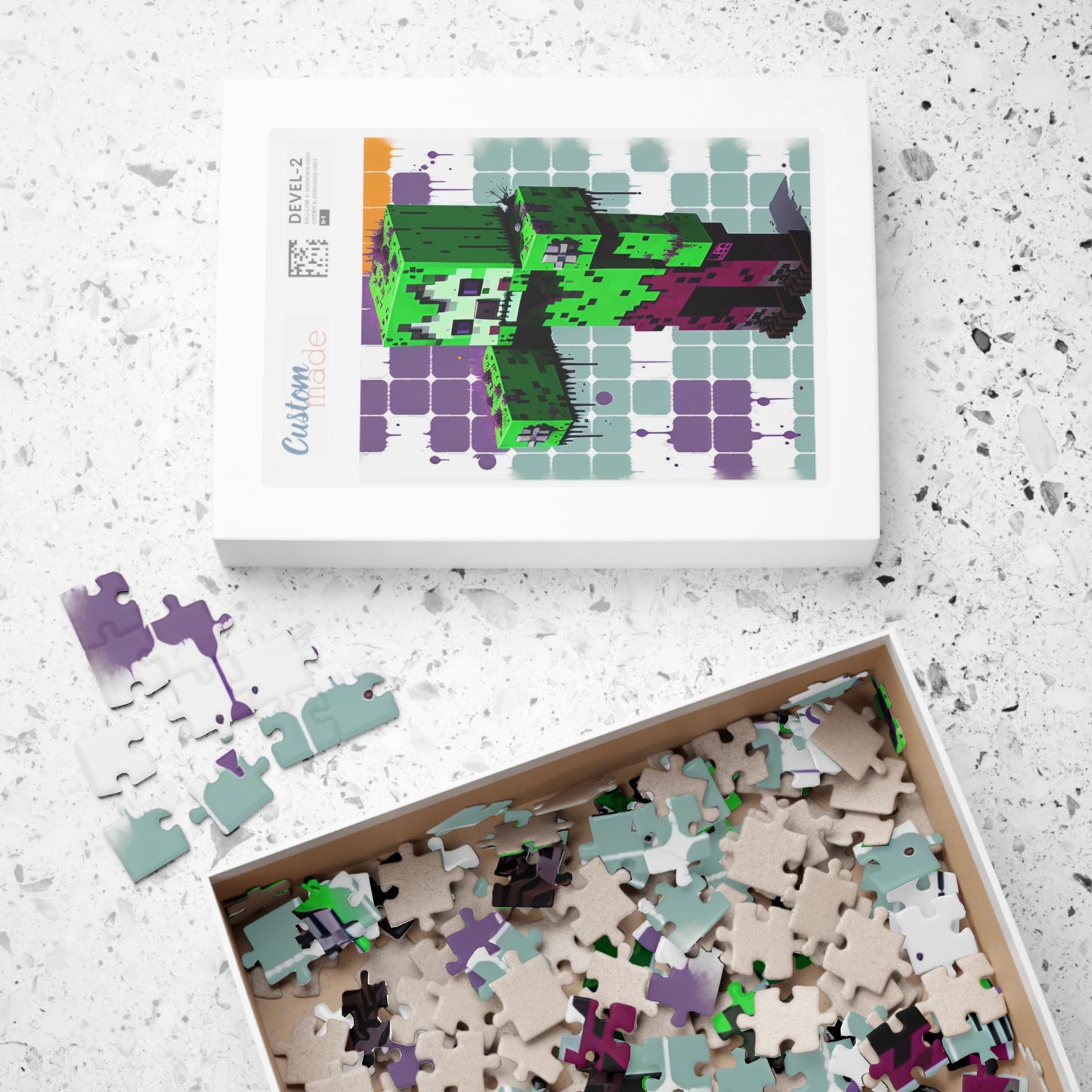 Minecraft Zombie Puzzle (110, 252, 520, 1014-piece)
