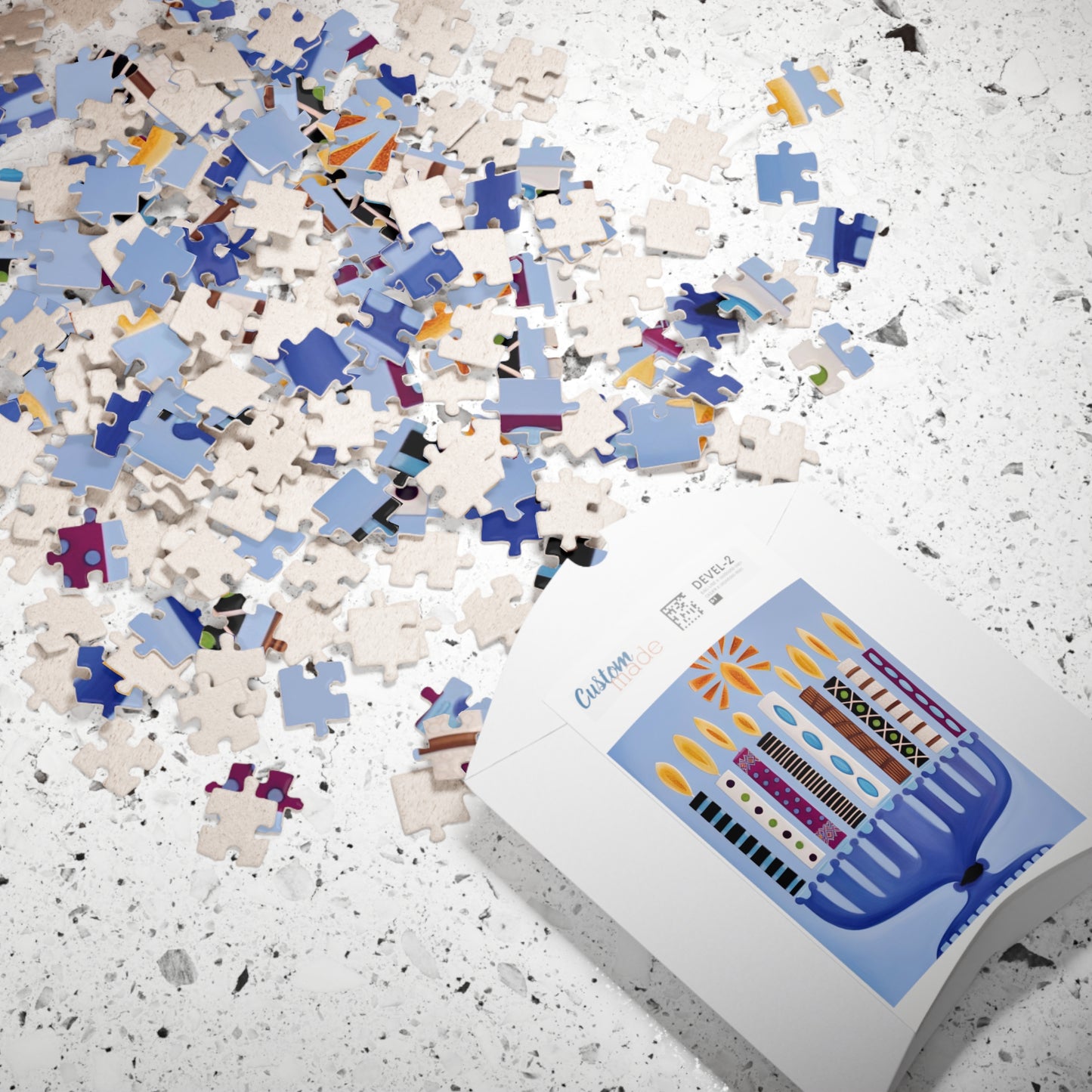 Hanukkah Menorah Puzzle (110, 252, 500, 1014-piece)