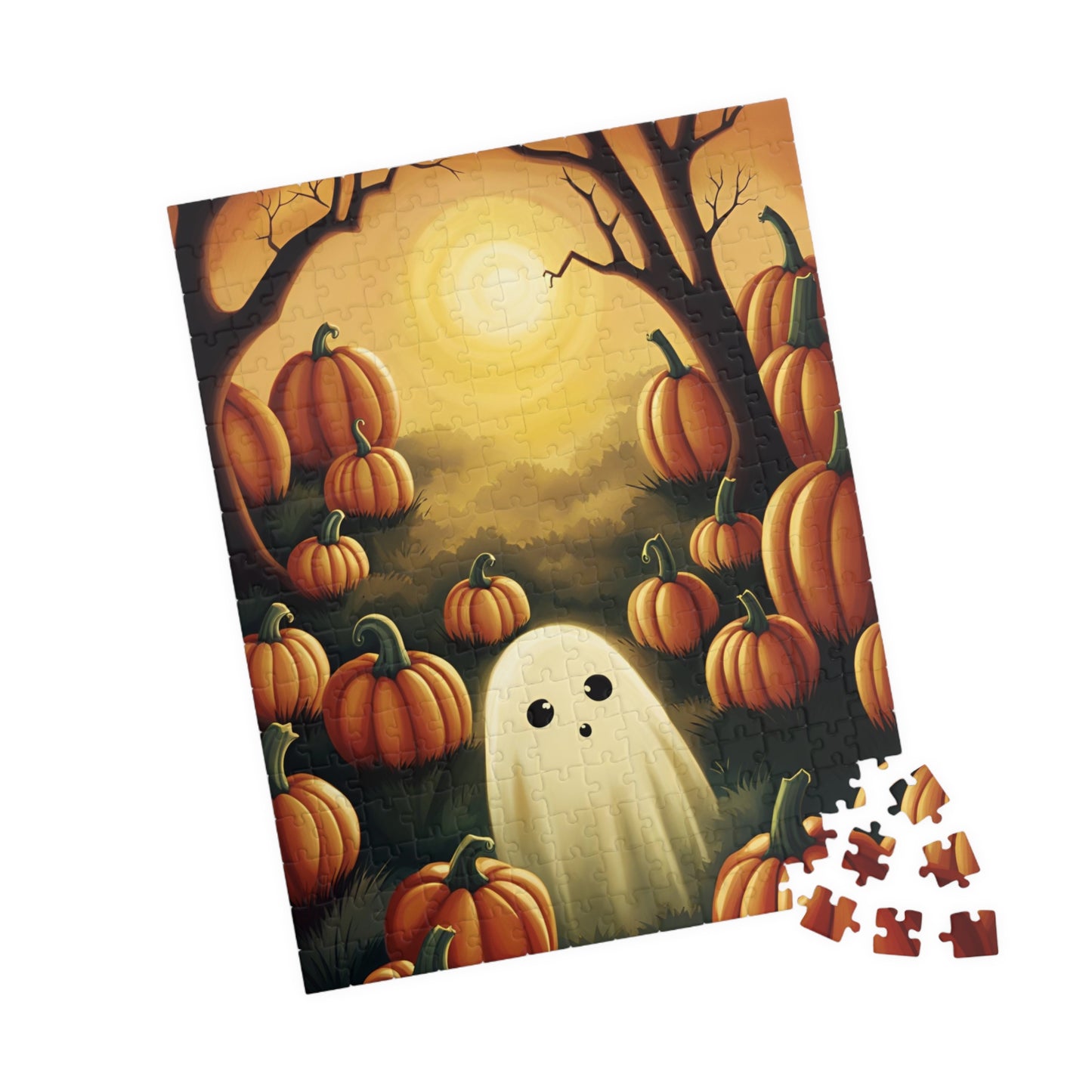 Ghost Pumpkin Patch Puzzle (110, 252, 500, 1014-piece)