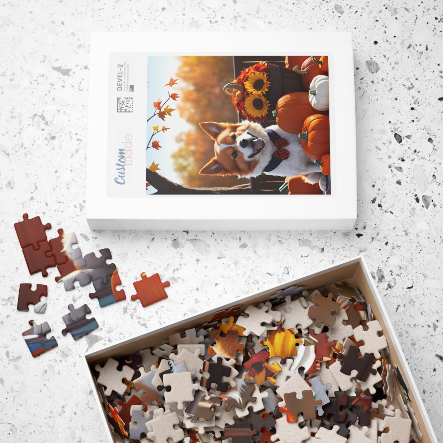 Puppy in Autumn Puzzle (110, 252, 500, 1014-piece)