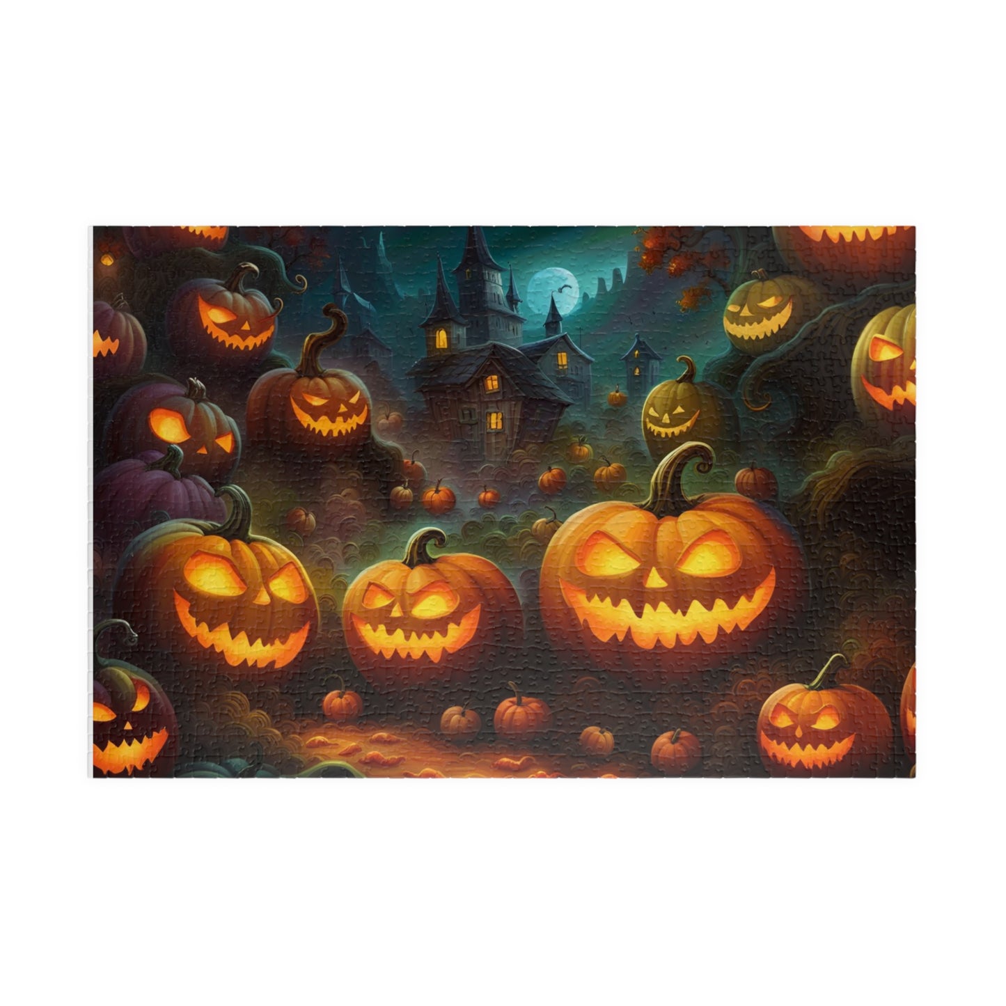 Scary Pumpkin Puzzle (110, 252, 500, 1014-piece)