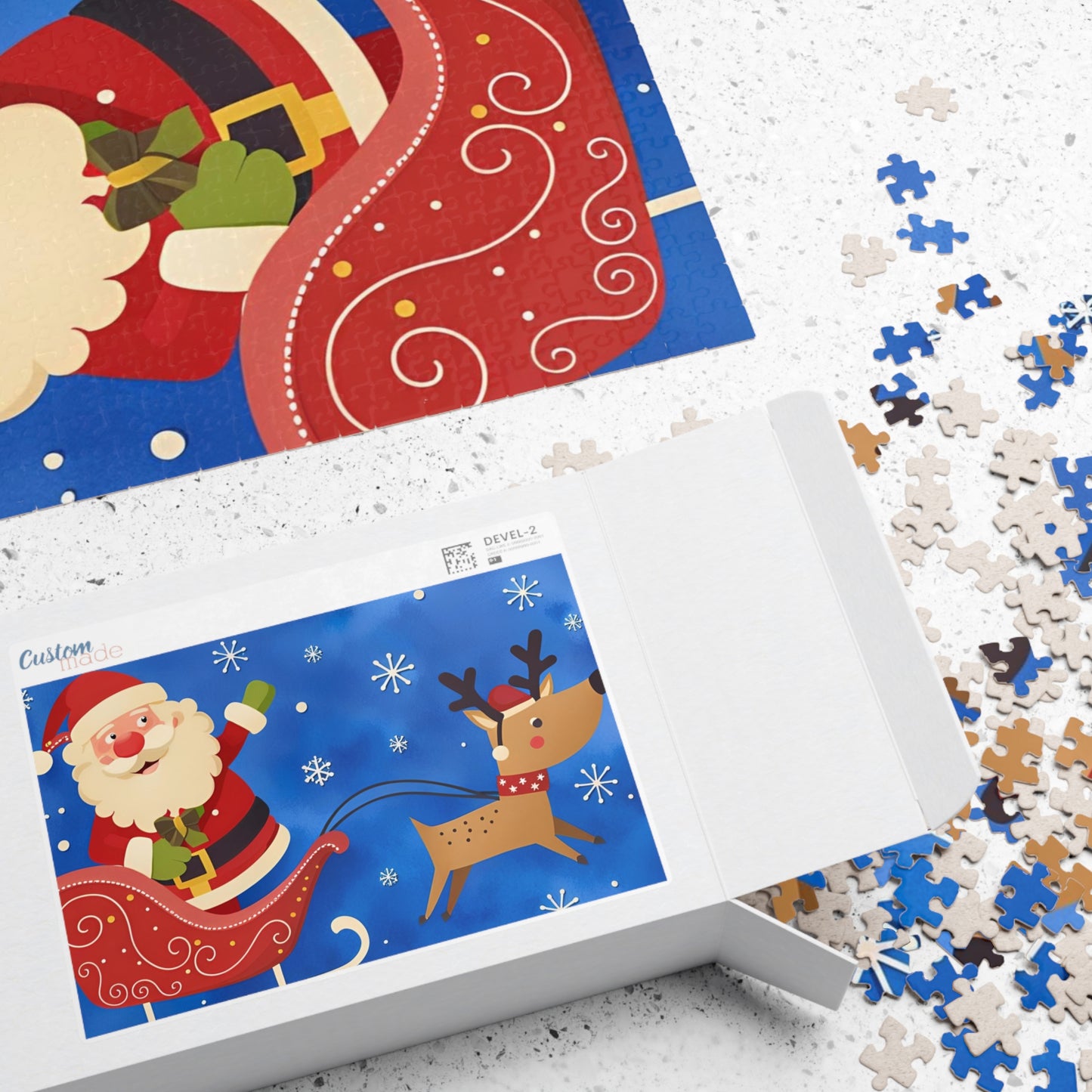 Santa Claus on his Sleigh Puzzle (110, 252, 520, 1014-piece)