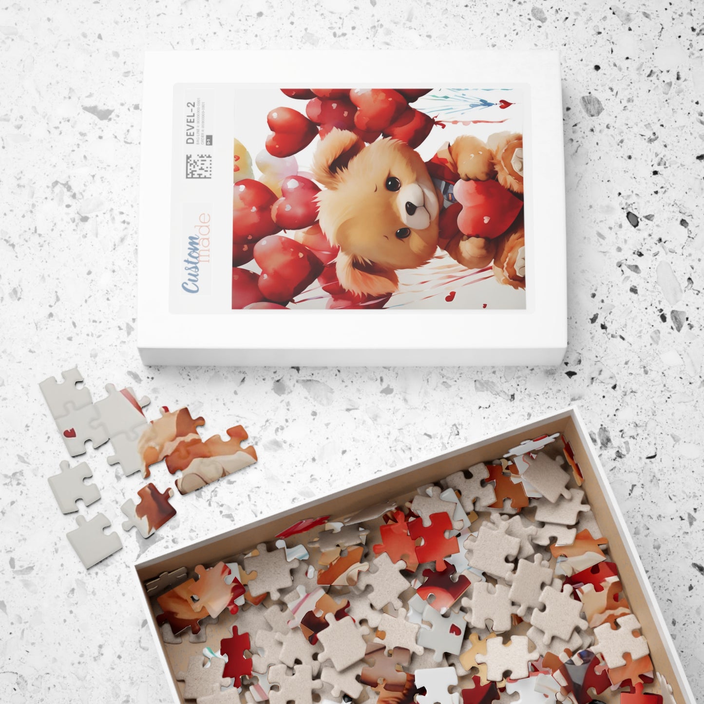 Teddy Bear Valentine's Day Puzzle (110, 252, 520, 1014-piece)