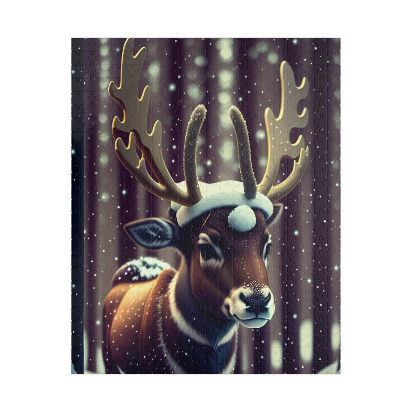 Christmas Reindeer Puzzle (110, 252, 500, 1014-piece)