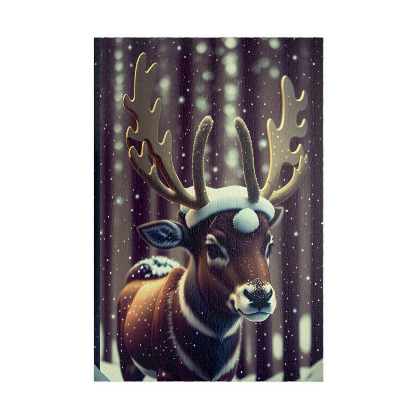 Christmas Reindeer Puzzle (110, 252, 500, 1014-piece)