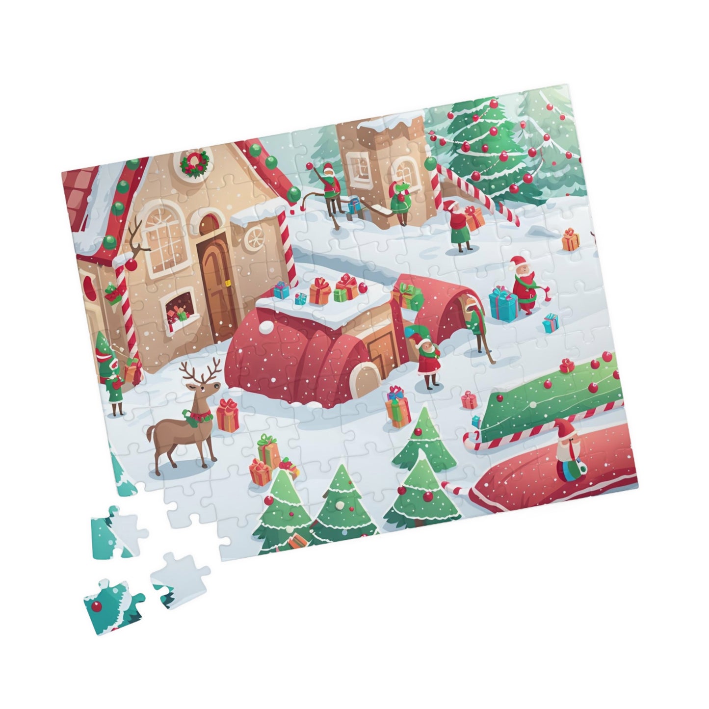 Christmas Village Puzzle (110, 252, 500, 1014-piece)