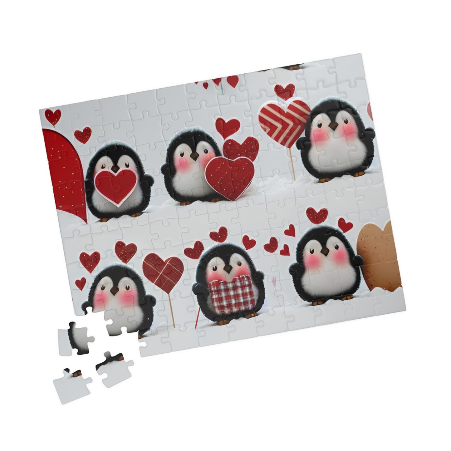 Penguin Valentine's Day Puzzle (110, 252, 520, 1014-piece)