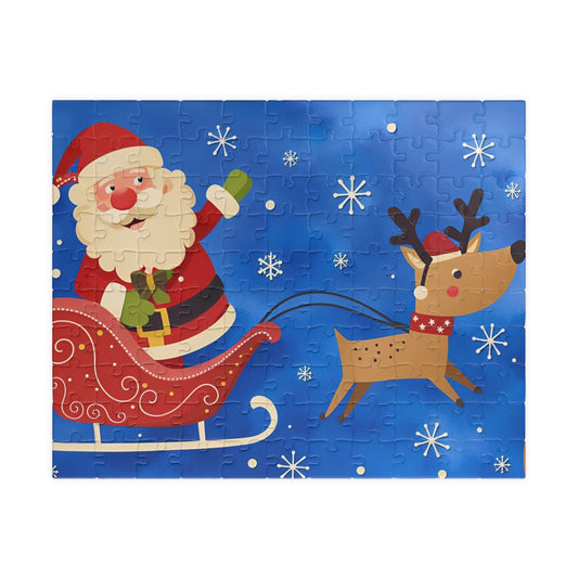 Santa Claus on his Sleigh Puzzle (110, 252, 520, 1014-piece)