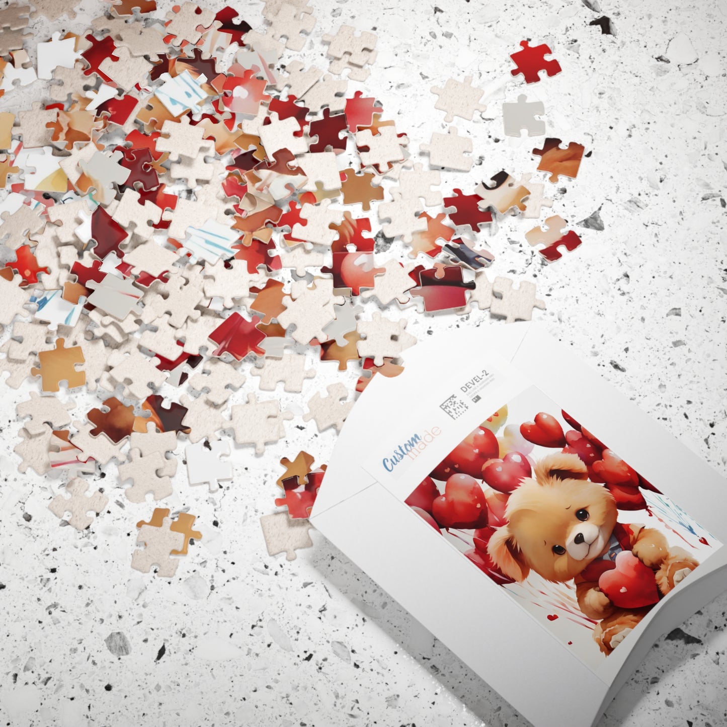 Teddy Bear Valentine's Day Puzzle (110, 252, 520, 1014-piece)