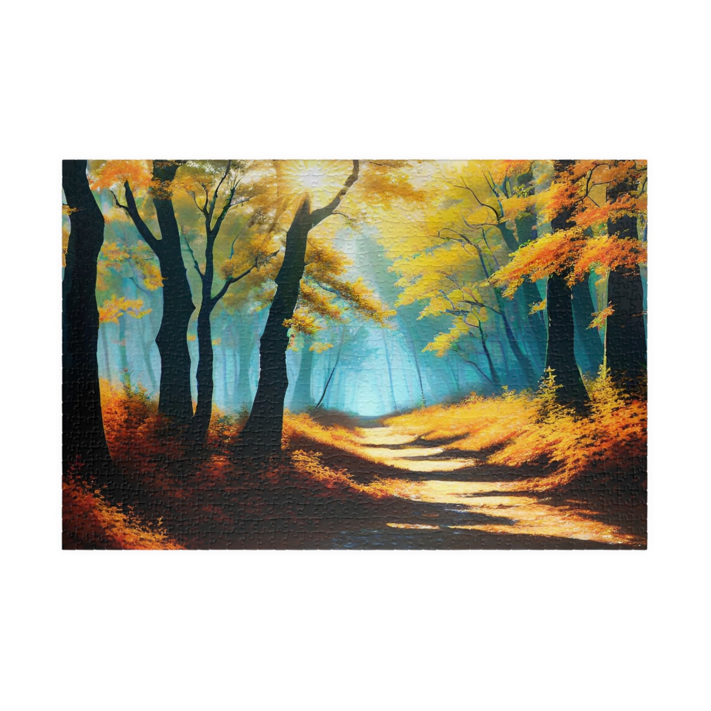 Fall walk in the woods Puzzle (110, 252, 500, 1014-piece)