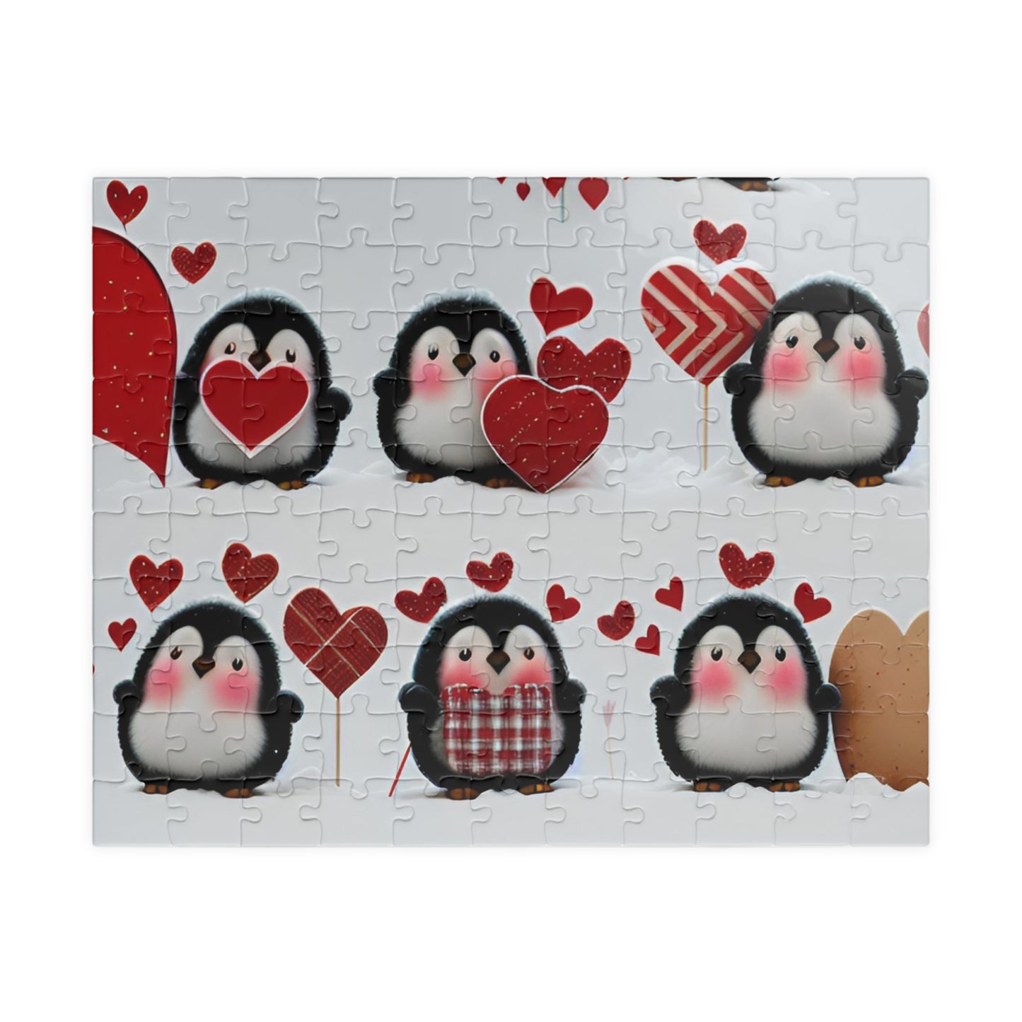 Penguin Valentine's Day Puzzle (110, 252, 520, 1014-piece)