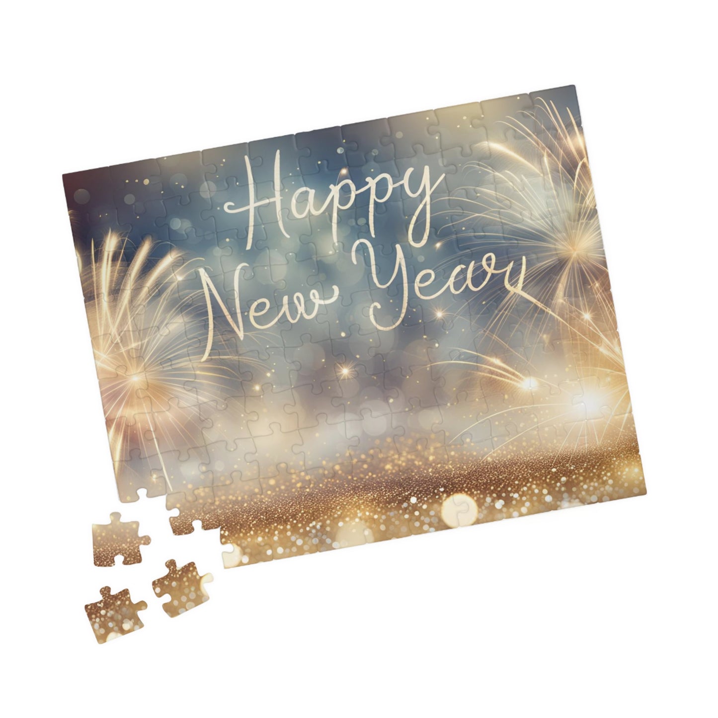 Happy New Year Firework Puzzle (110, 252, 520, 1014-piece)
