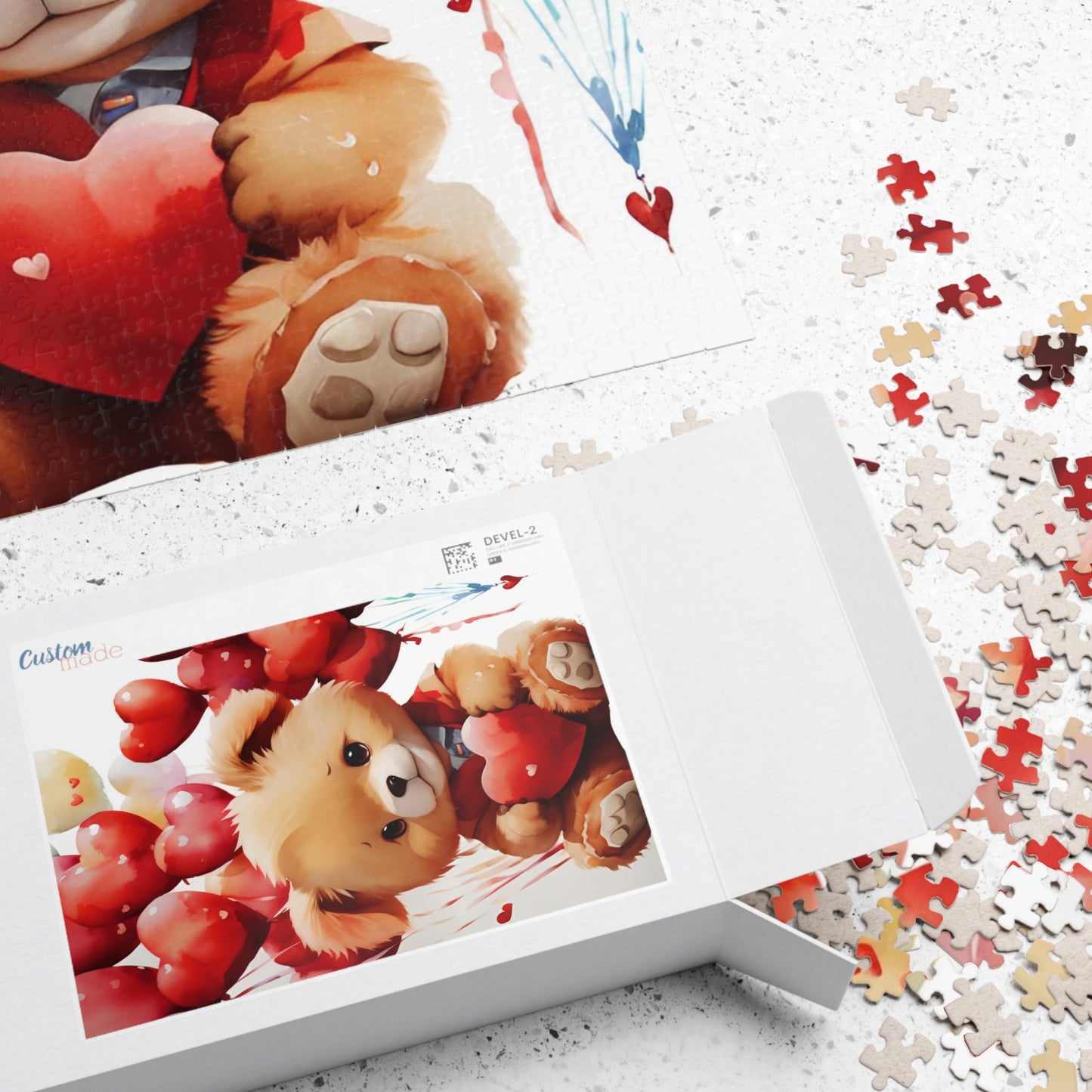 Teddy Bear Valentine's Day Puzzle (110, 252, 520, 1014-piece)