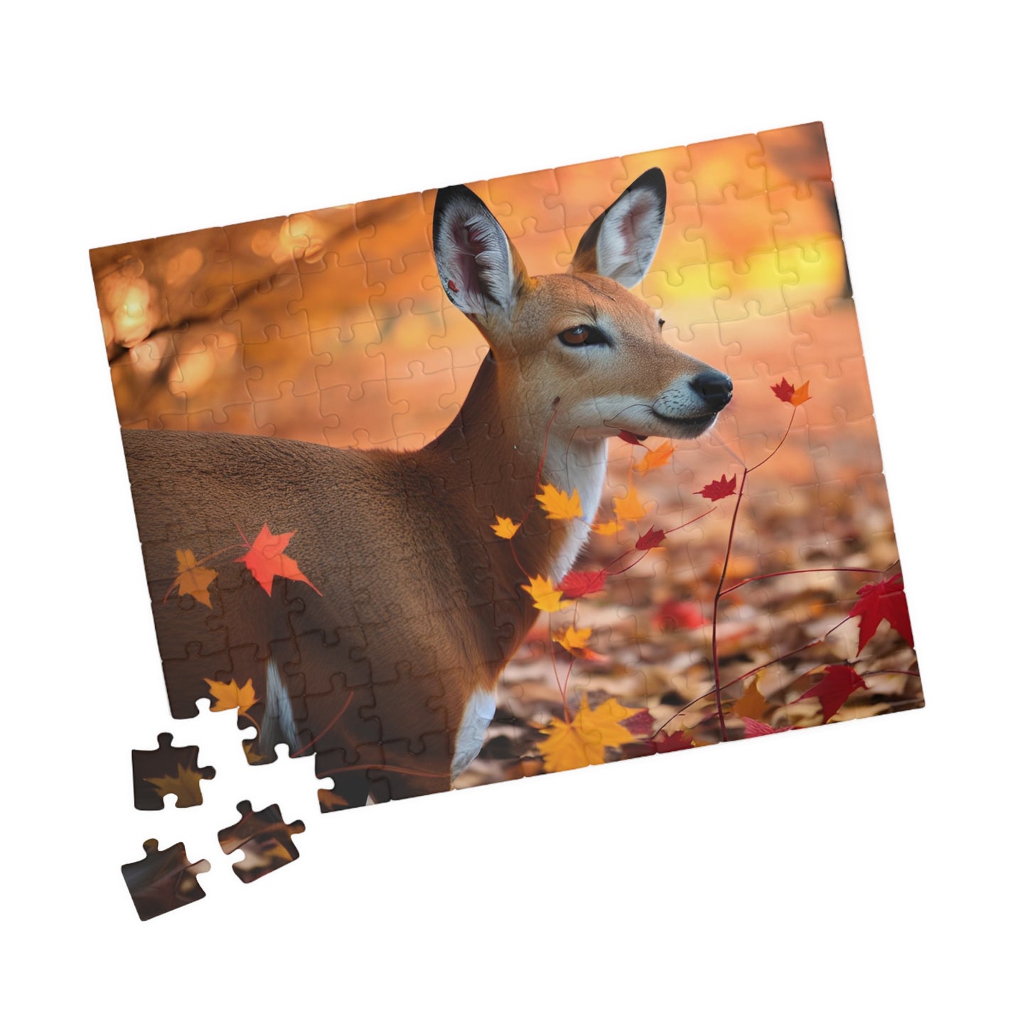 Autumn Doe Puzzle (110, 252, 500, 1014-piece)