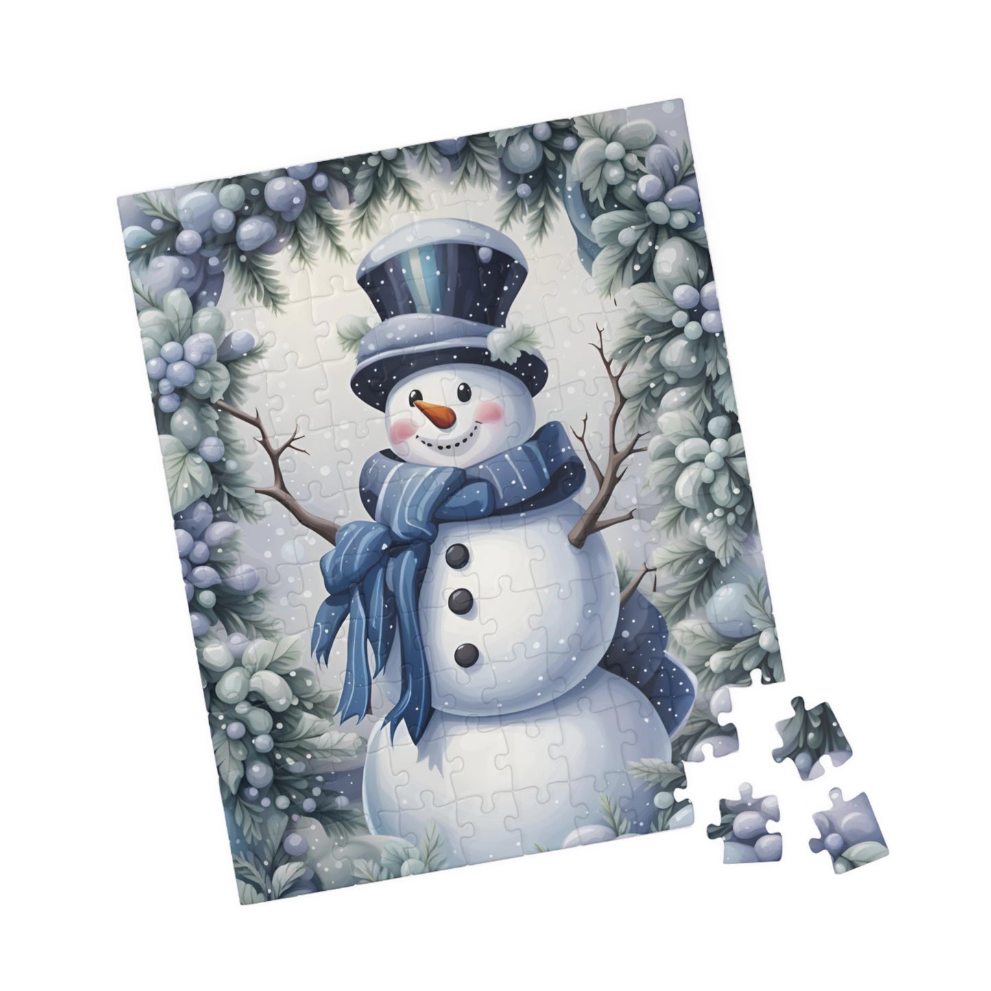 Snowman Blue Puzzle (110, 252, 500, 1014-piece)