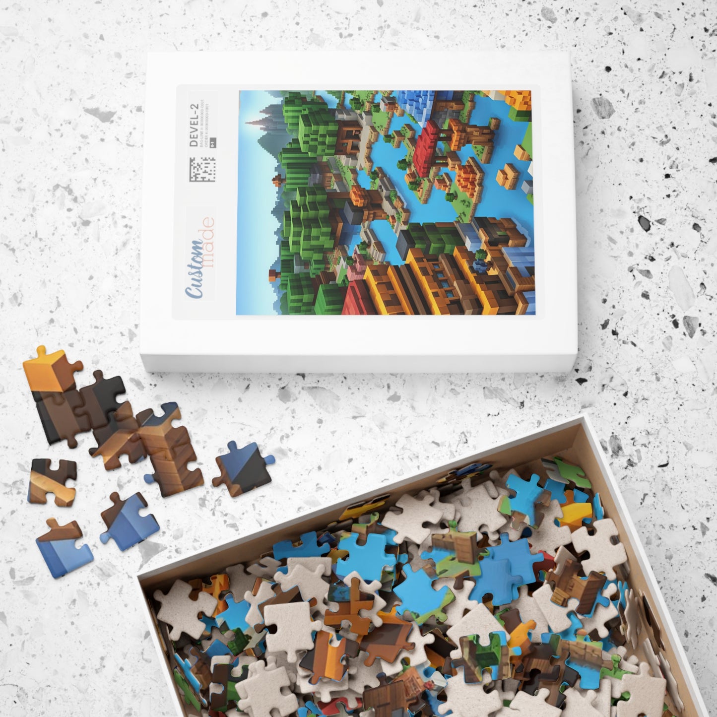 Minecraft World Puzzle (110, 252, 520, 1014-piece)