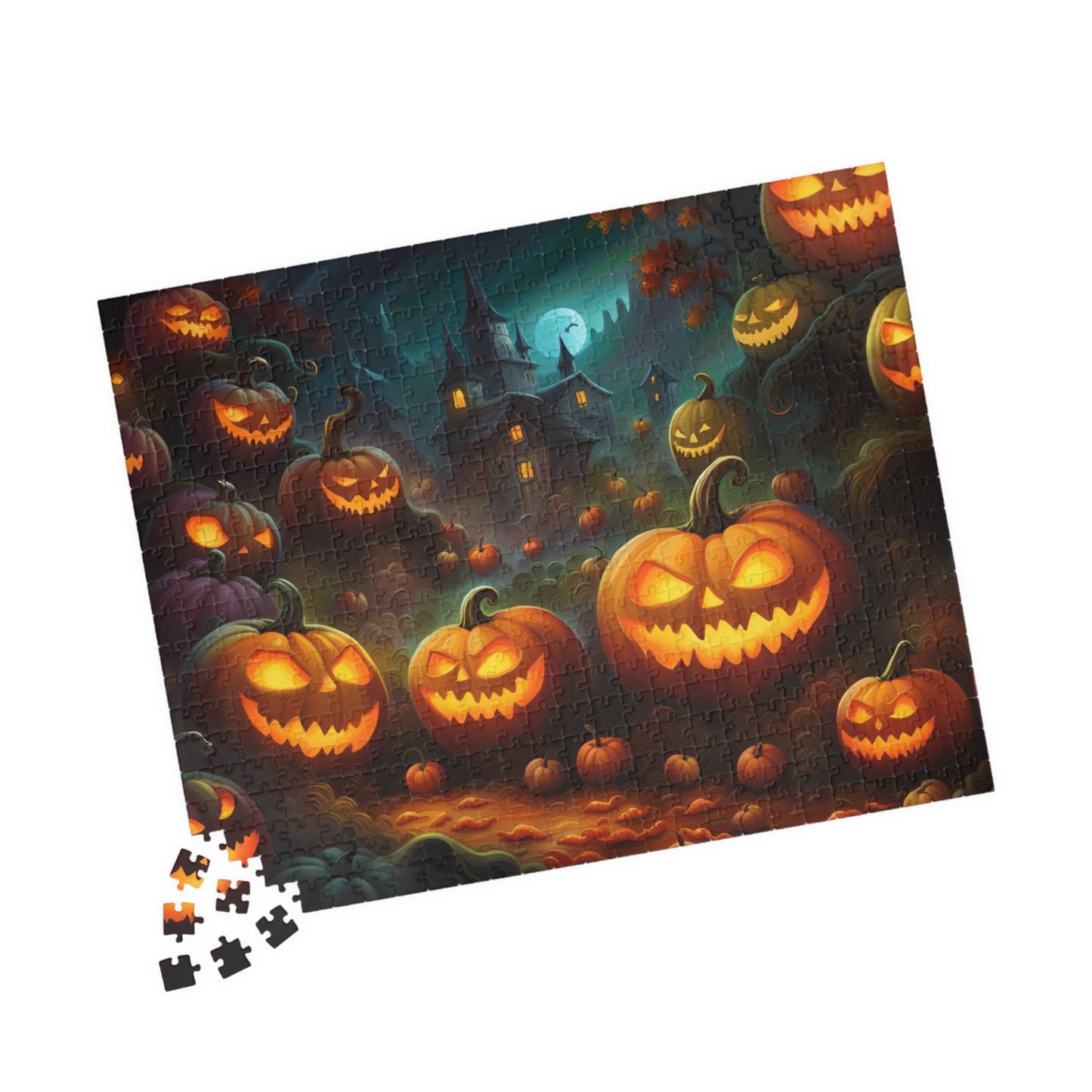 Scary Pumpkin Puzzle (110, 252, 500, 1014-piece)