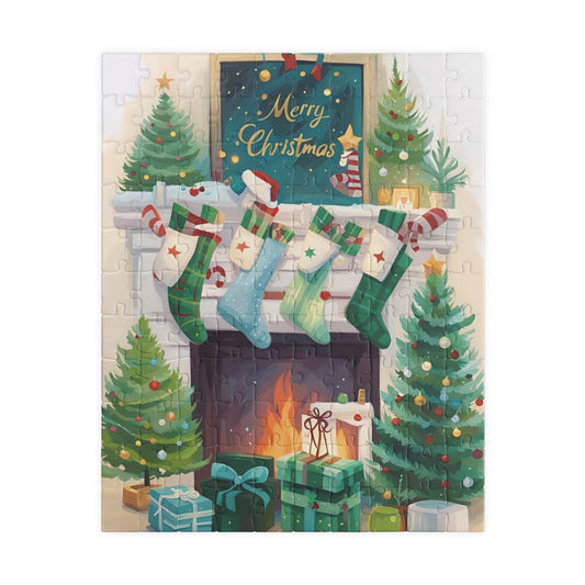 Fireplace Painting Puzzle (110, 252, 500, 1014-piece)