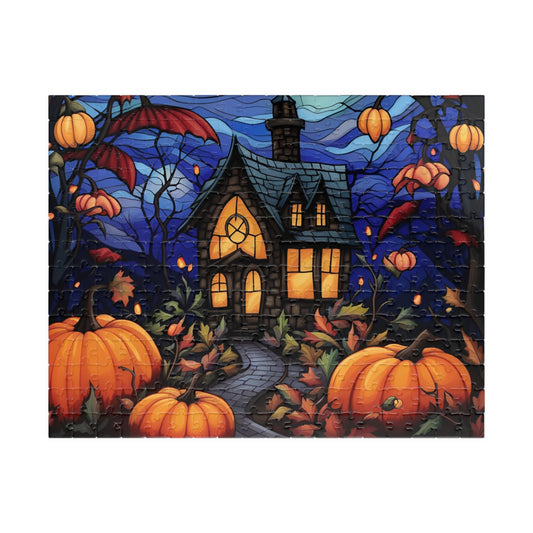 Halloween Stained Glass Puzzle (110, 252, 500, 1014-piece)