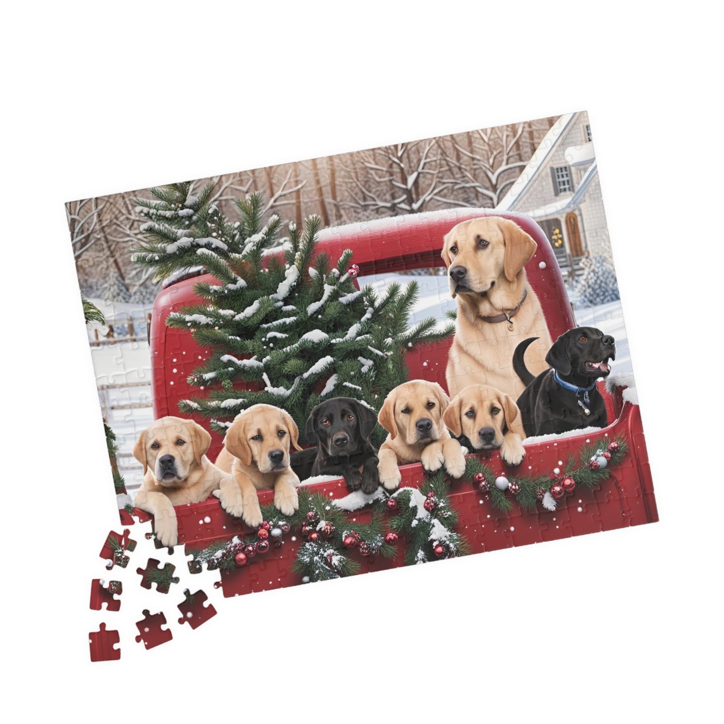 Christmas Labs Puzzle (110, 252, 500, 1014-piece)