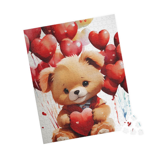 Teddy Bear Valentine's Day Puzzle (110, 252, 520, 1014-piece)