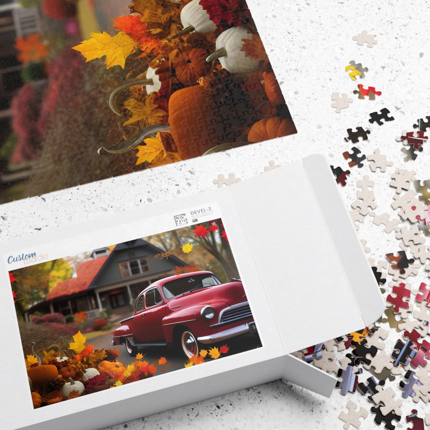 Car in Autumn Puzzle (110, 252, 500, 1014-piece)