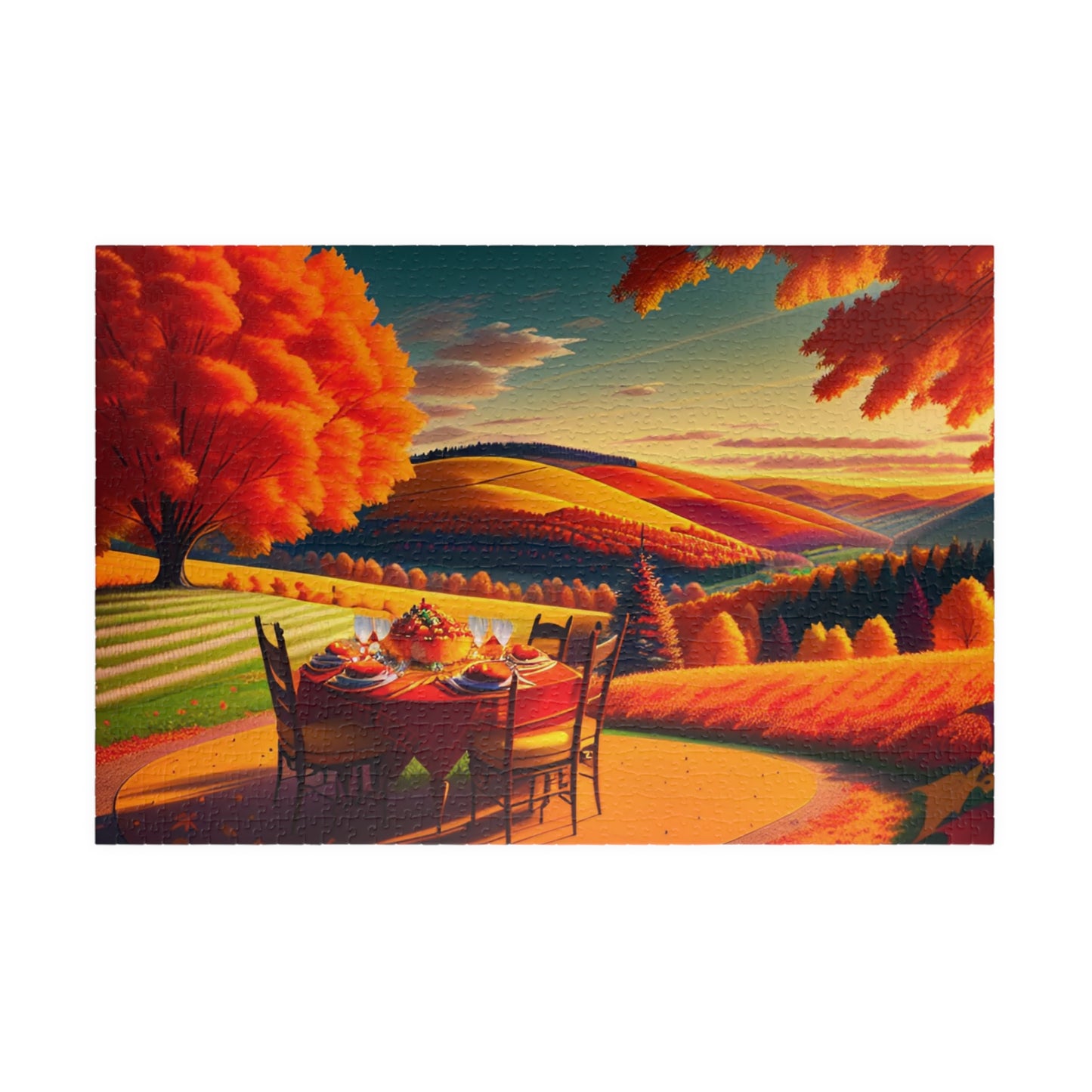 Thanksgiving Colors Puzzle (110, 252, 500, 1014-piece)