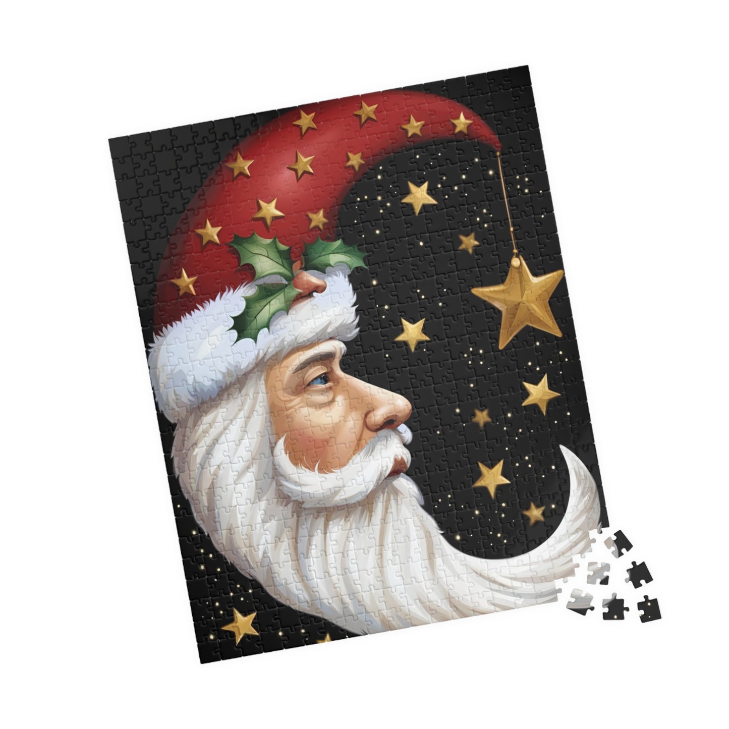 Santa in the Stars Puzzle (110, 252, 500, 1014-piece)
