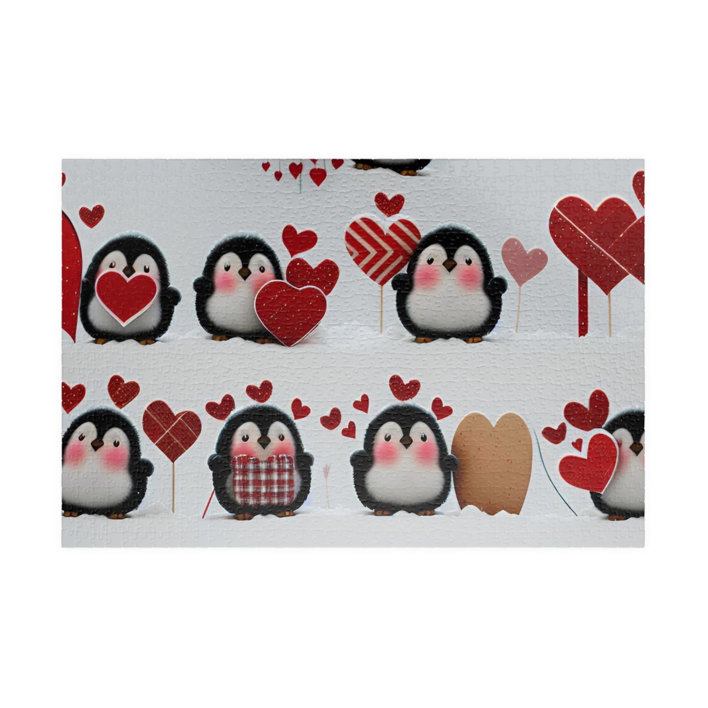 Penguin Valentine's Day Puzzle (110, 252, 520, 1014-piece)