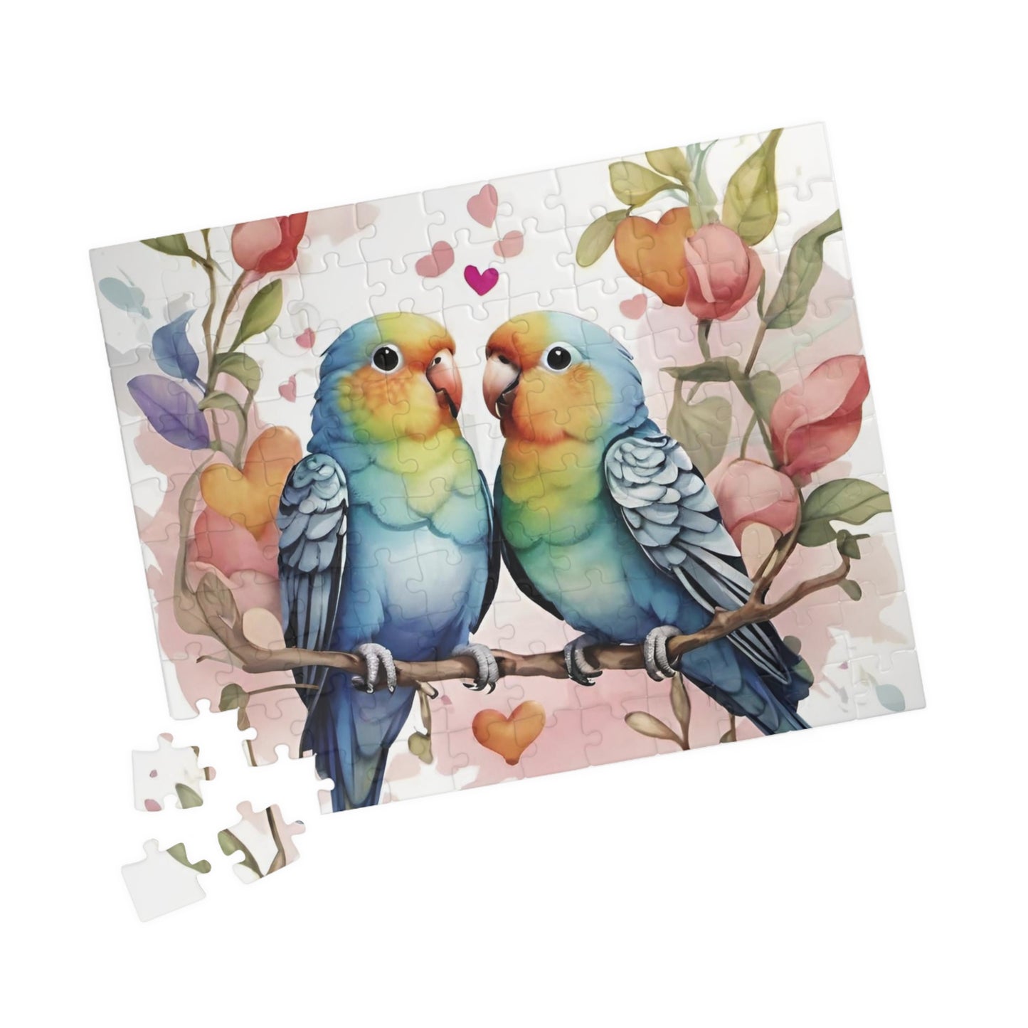 Parakeet Valentine's Day Puzzle (110, 252, 520, 1014-piece)