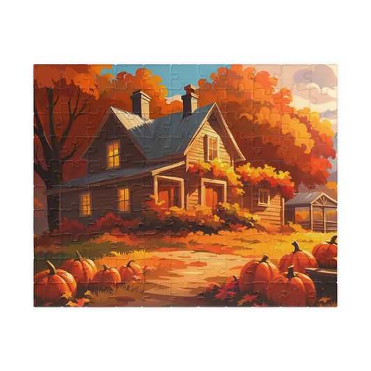 Home in Fall Puzzle (110, 252, 500, 1014-piece)