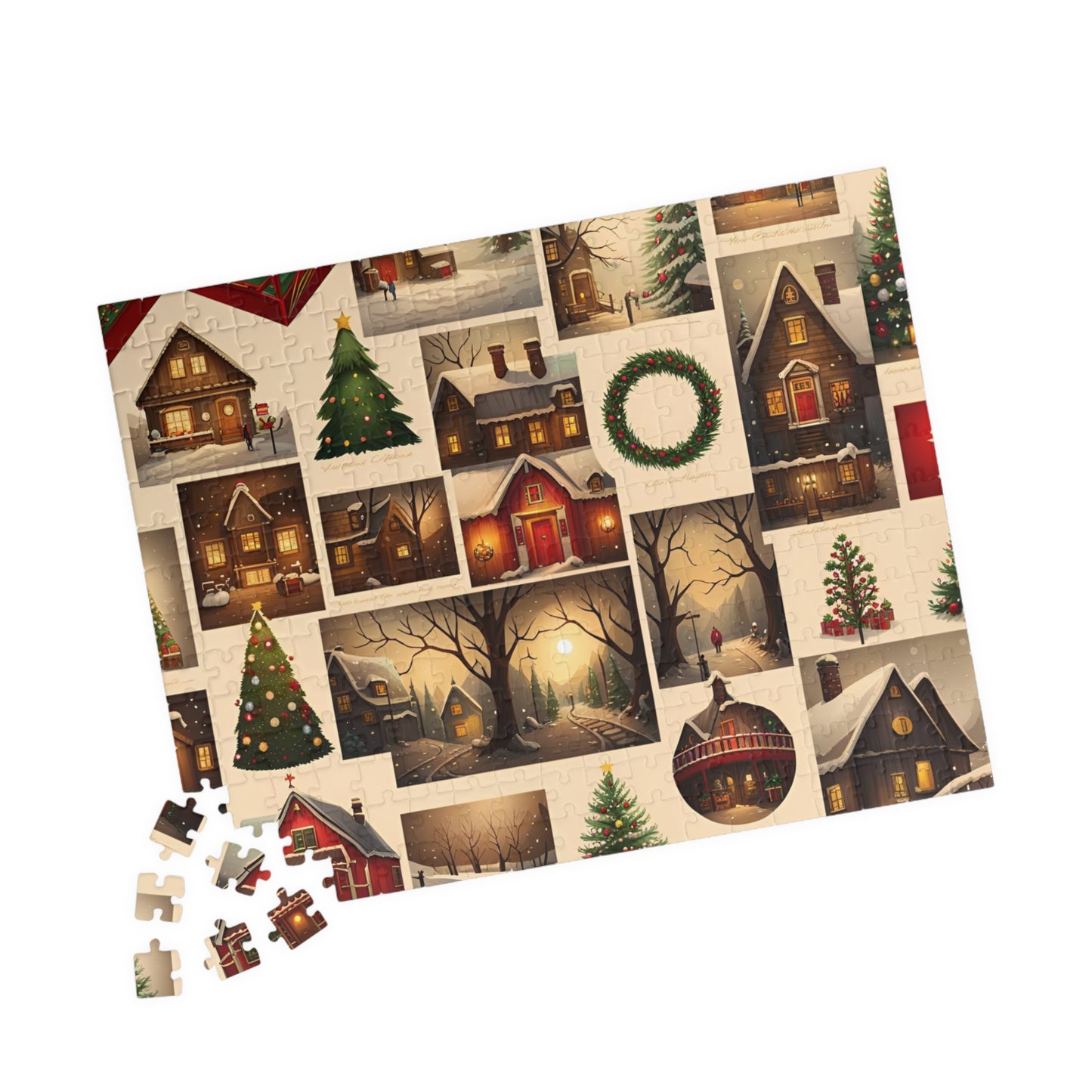 Christmas Collage Puzzle (110, 252, 500, 1014-piece)