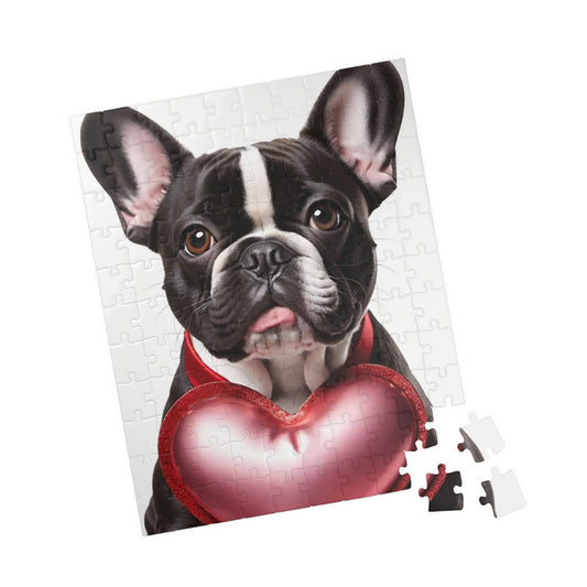 French Bull Dog Valentine's Day Puzzle (110, 252, 520, 1014-piece)