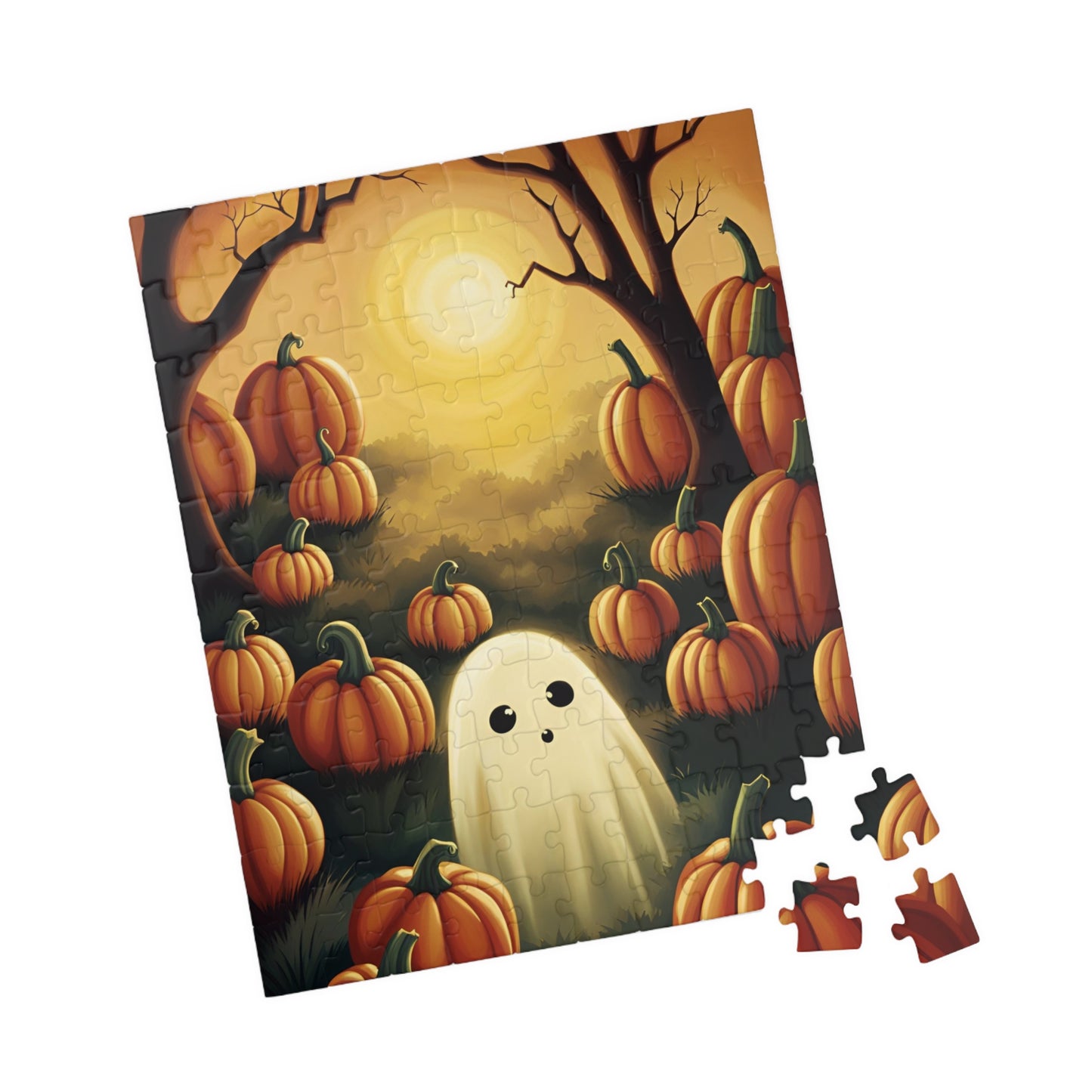 Ghost Pumpkin Patch Puzzle (110, 252, 500, 1014-piece)