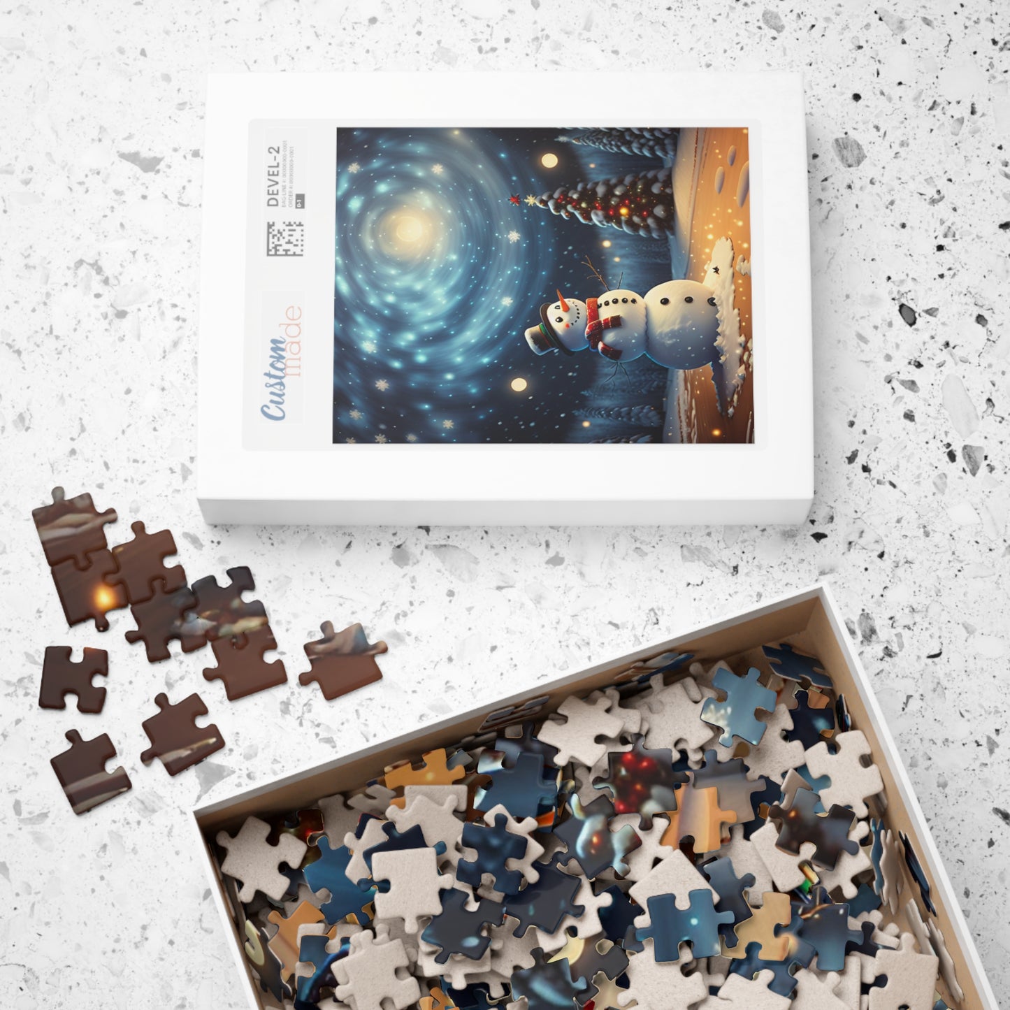 Snowman and the Stars Puzzle (110, 252, 500, 1014-piece)