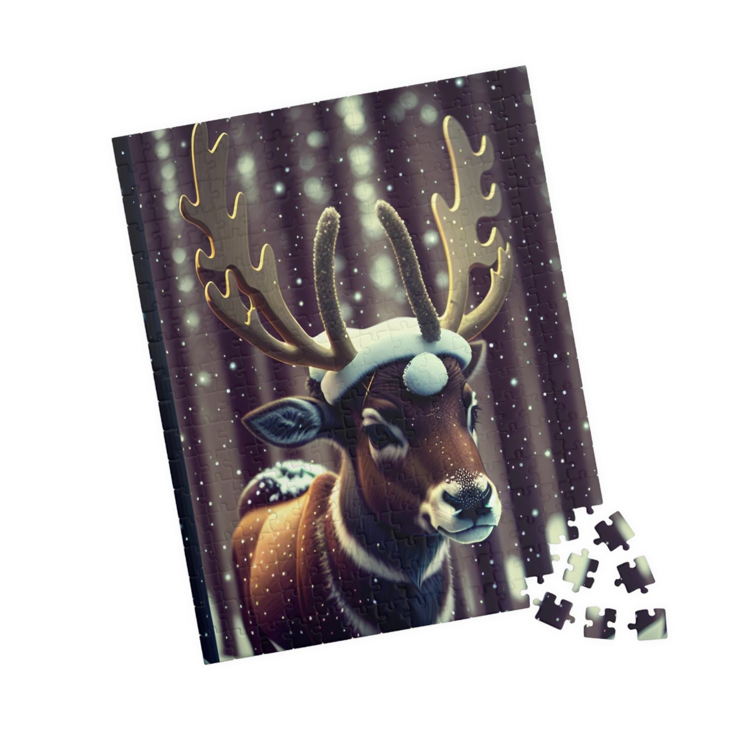 Christmas Reindeer Puzzle (110, 252, 500, 1014-piece)
