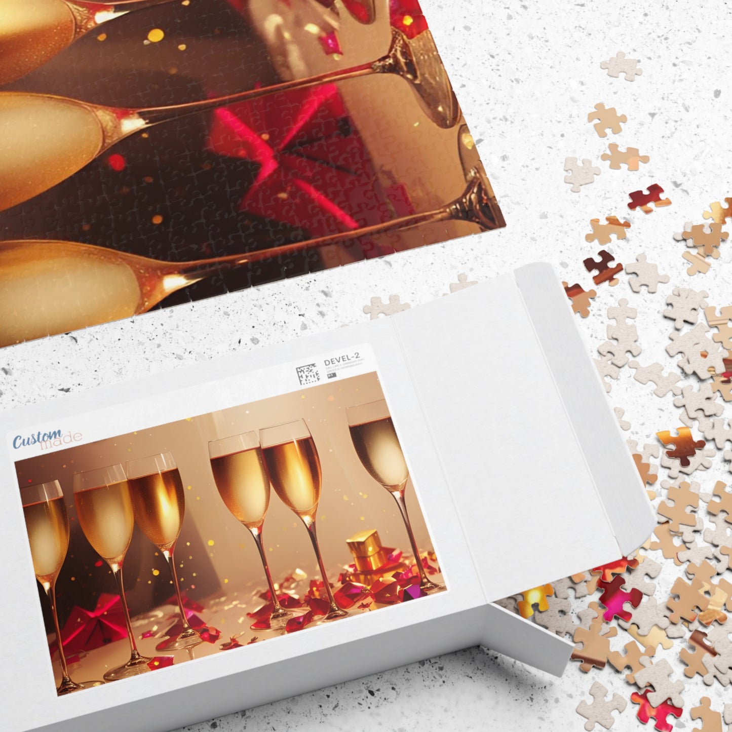 New Year's Eve Champagne Puzzle (110, 252, 520, 1014-piece)