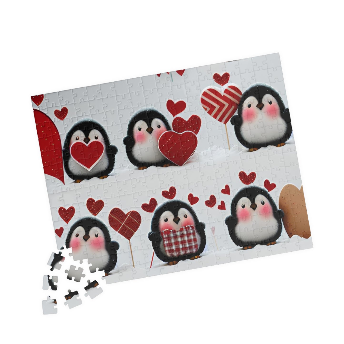 Penguin Valentine's Day Puzzle (110, 252, 520, 1014-piece)