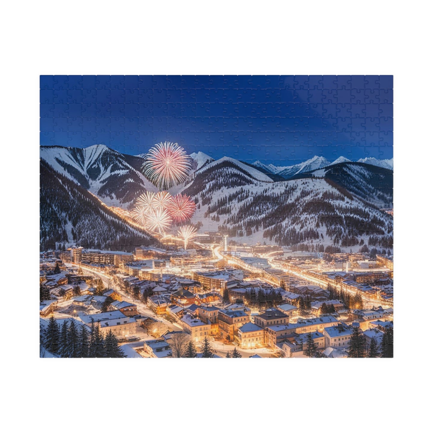 New Year's Eve in the Mountains Puzzle (110, 252, 520, 1014-piece)
