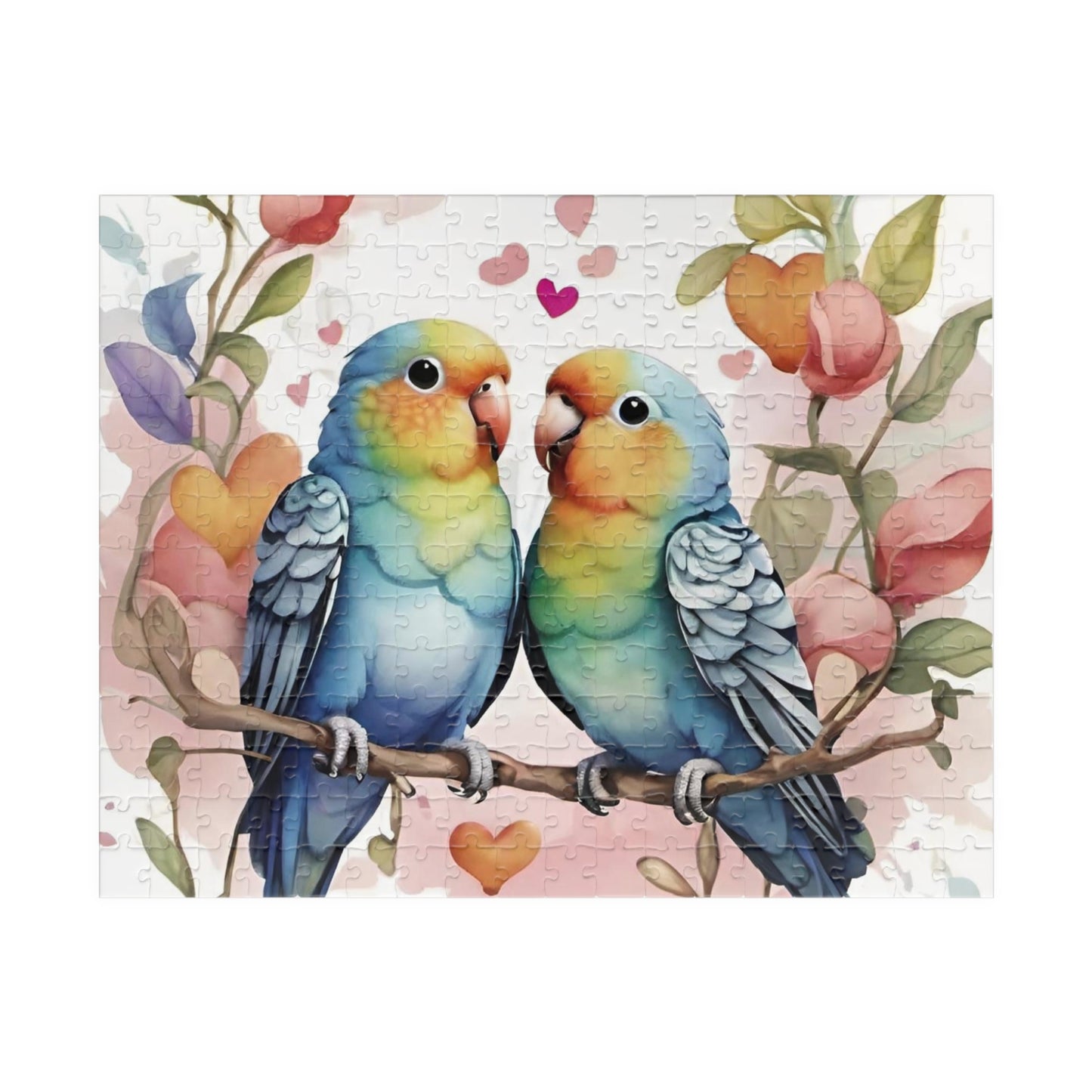 Parakeet Valentine's Day Puzzle (110, 252, 520, 1014-piece)