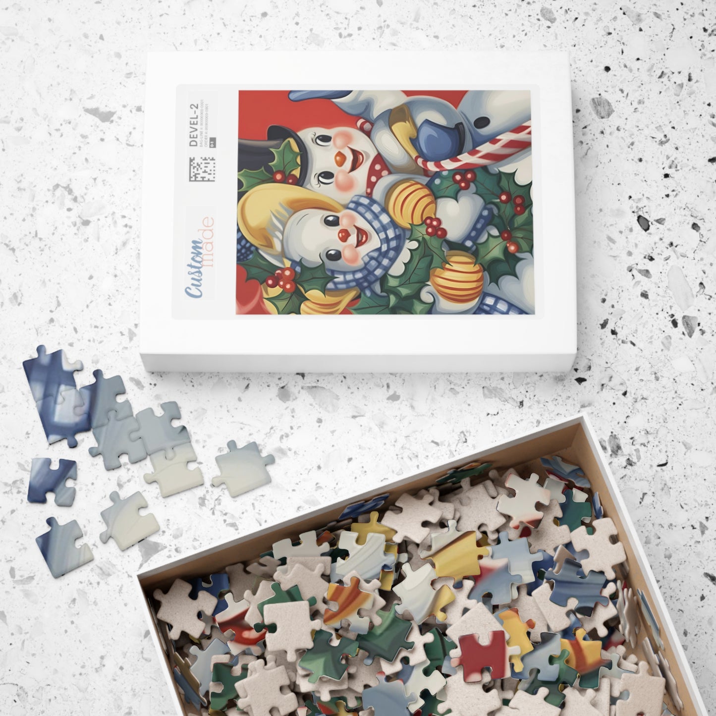 Mr. and Mrs. Snowman Puzzle (110, 252, 500, 1014-piece)