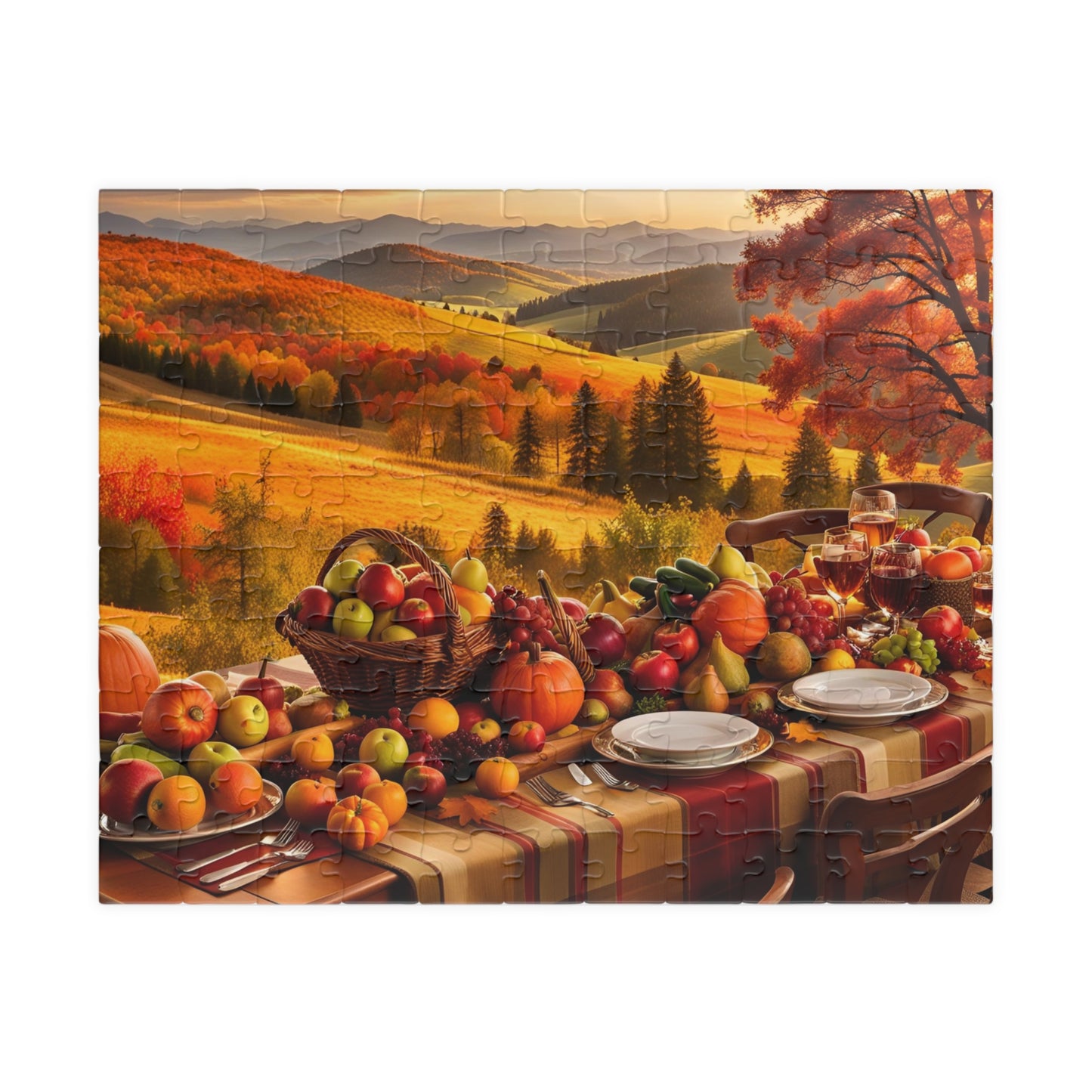 Thanksgiving Dinner Puzzle (110, 252, 500, 1014-piece)