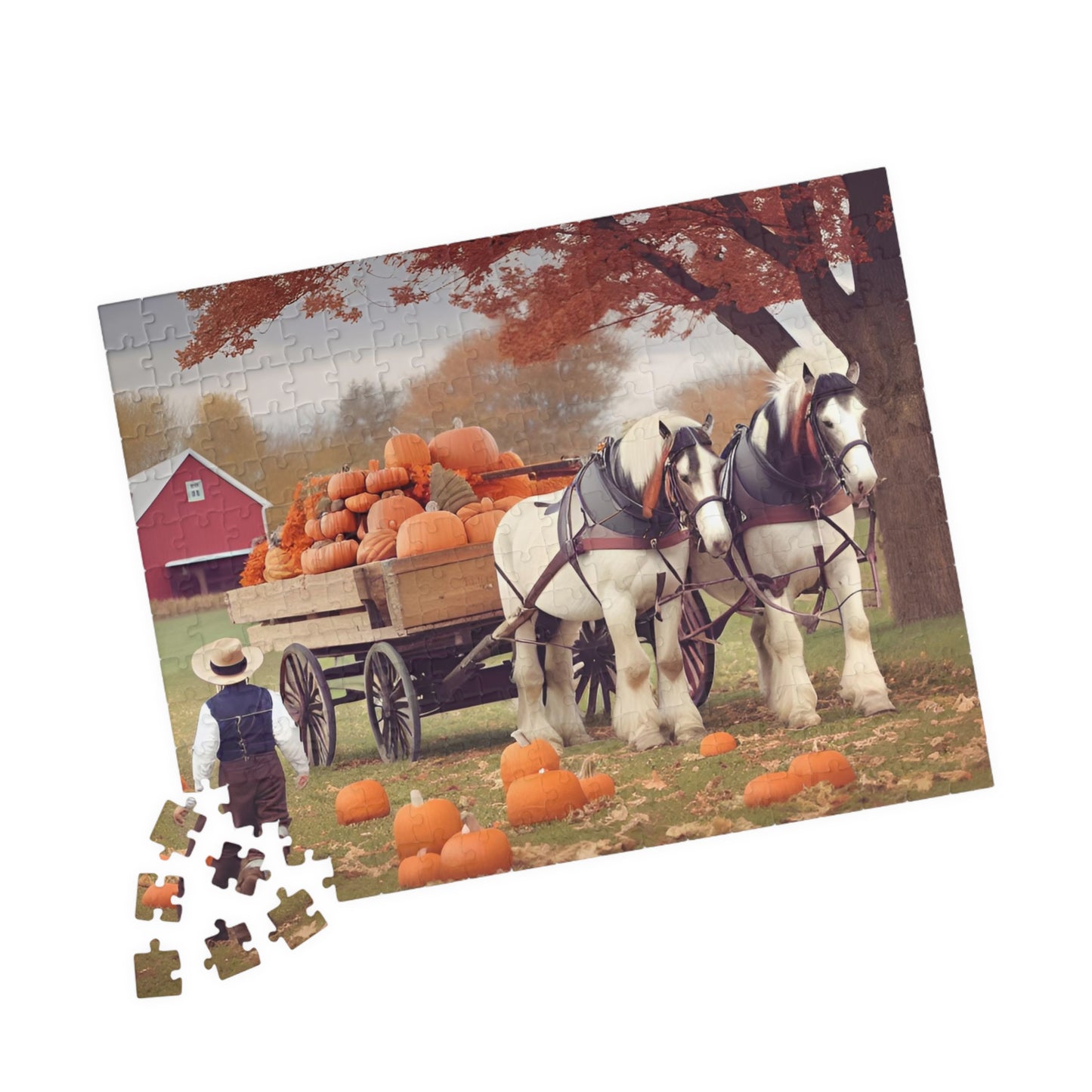 Clydesdales Autumn Puzzle (110, 252, 500, 1014-piece)