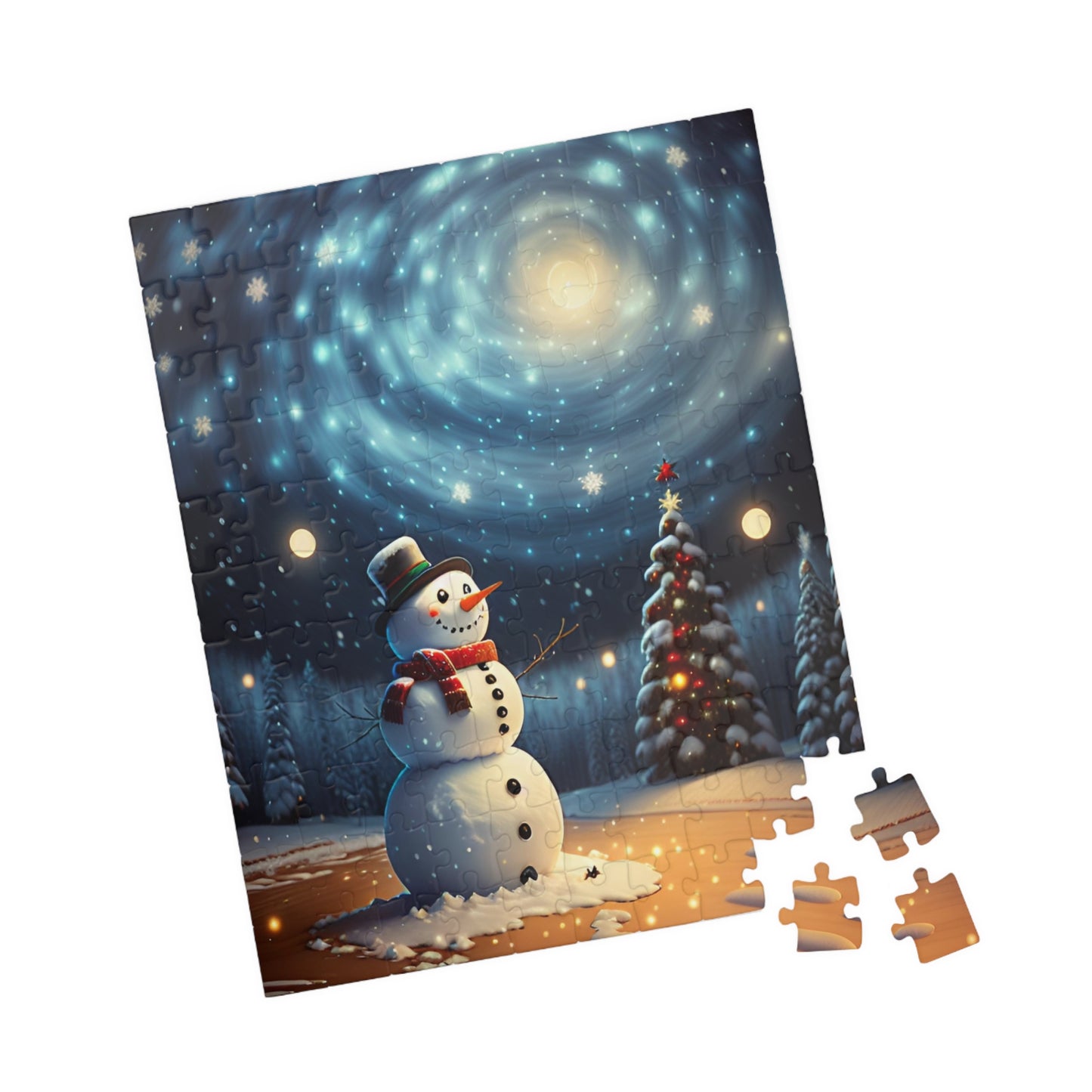 Snowman and the Stars Puzzle (110, 252, 500, 1014-piece)