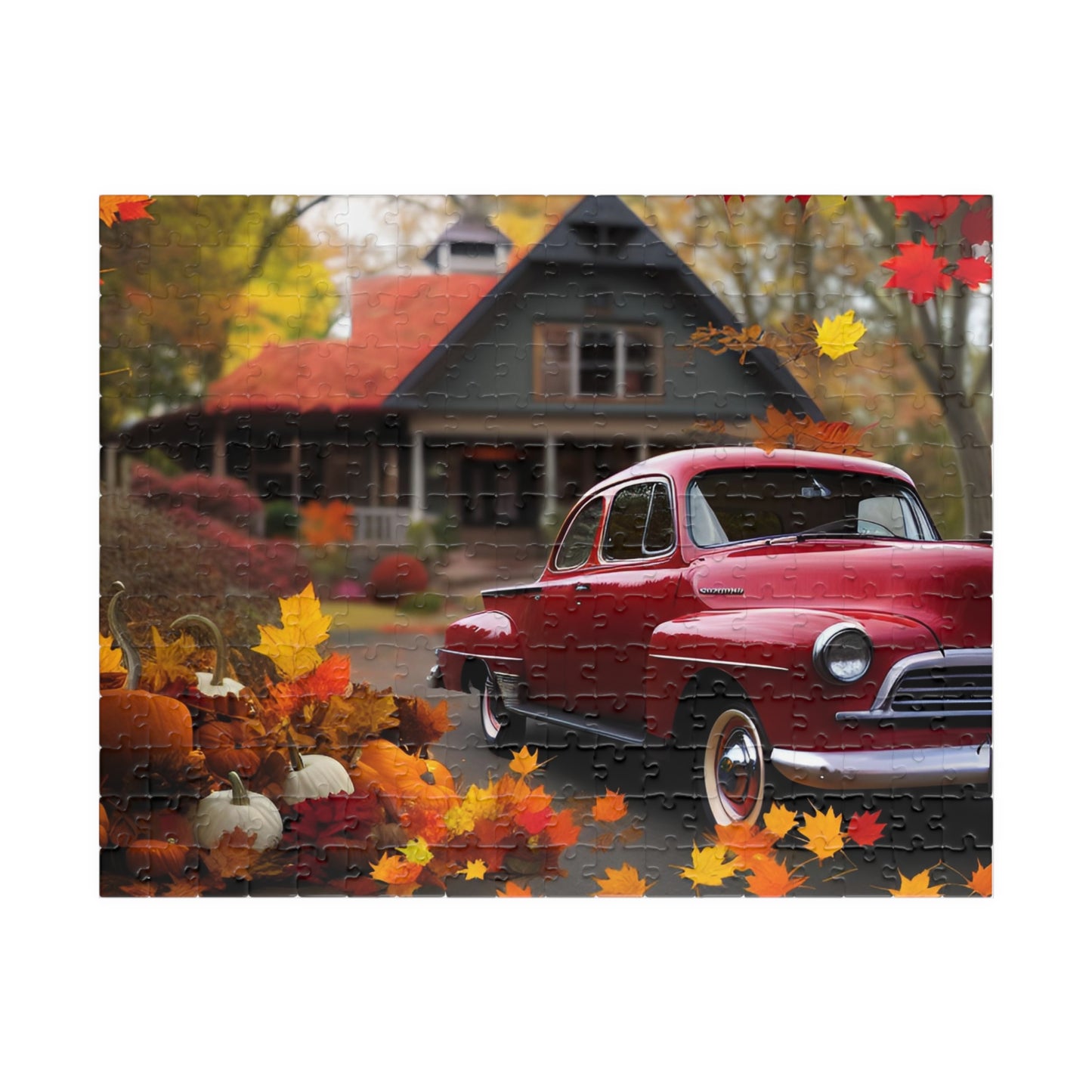 Car in Autumn Puzzle (110, 252, 500, 1014-piece)