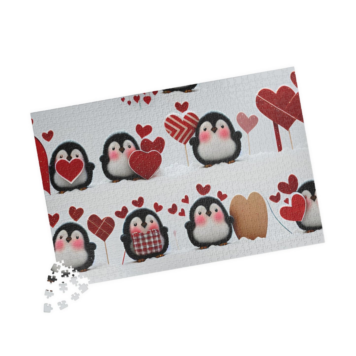 Penguin Valentine's Day Puzzle (110, 252, 520, 1014-piece)