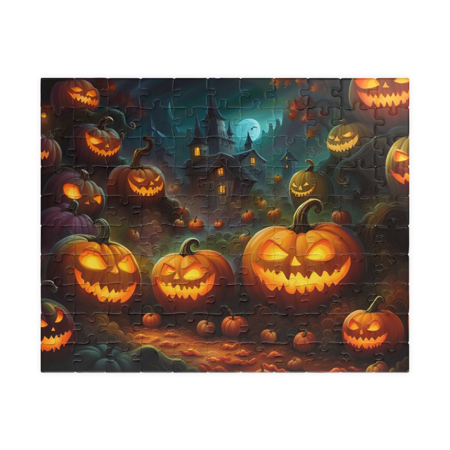 Scary Pumpkin Puzzle (110, 252, 500, 1014-piece)