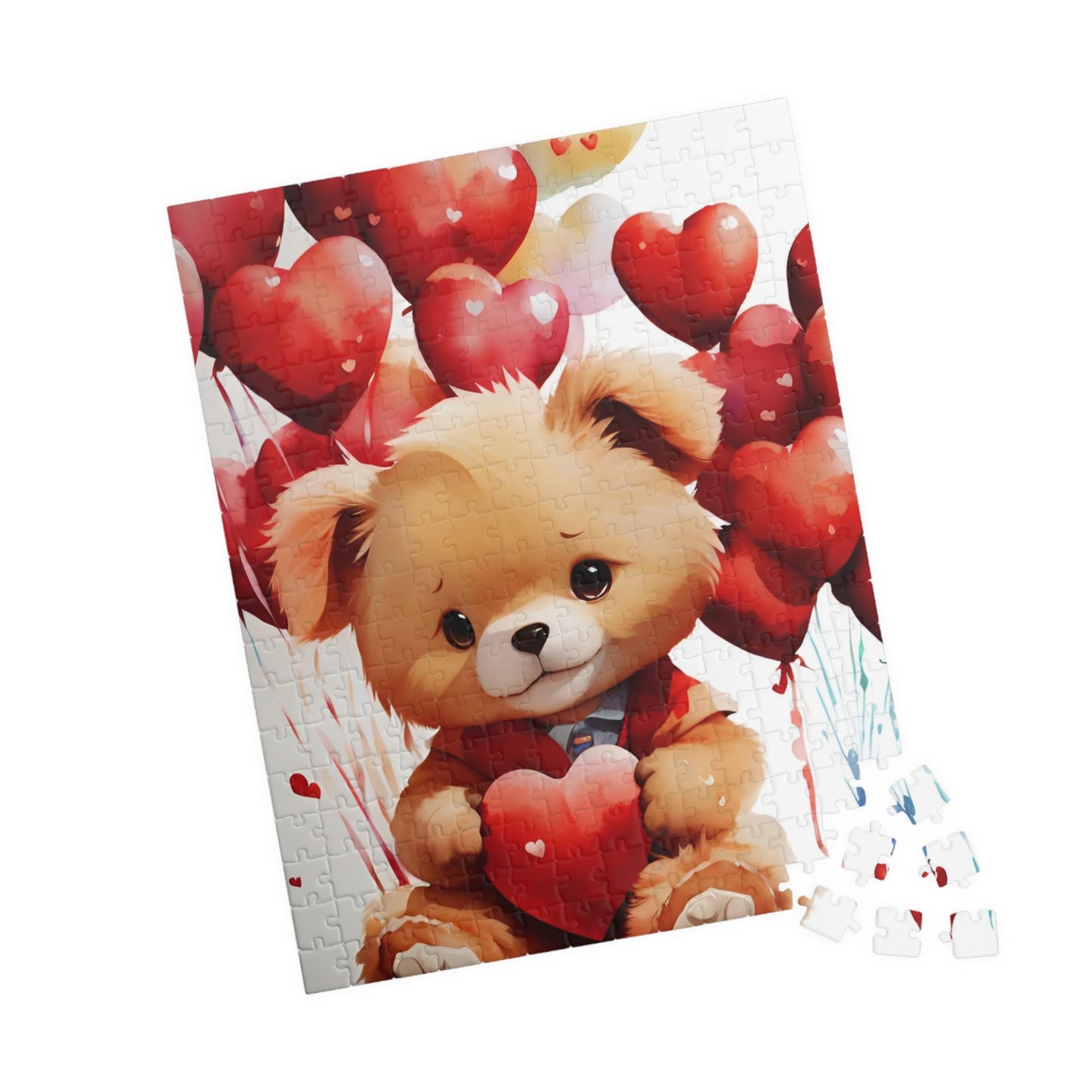 Teddy Bear Valentine's Day Puzzle (110, 252, 520, 1014-piece)