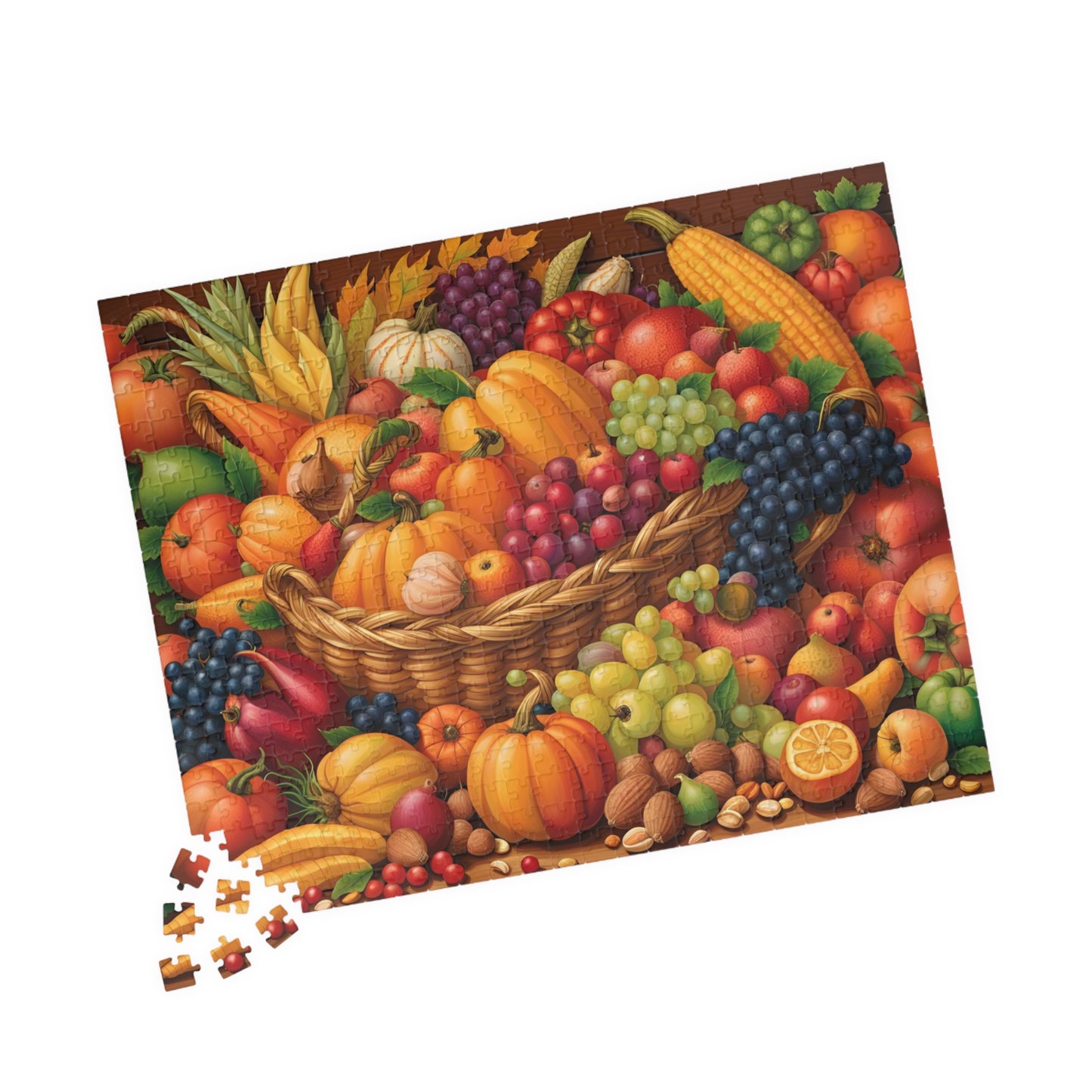 Thanksgiving Cornucopia Puzzle (110, 252, 500, 1014-piece)